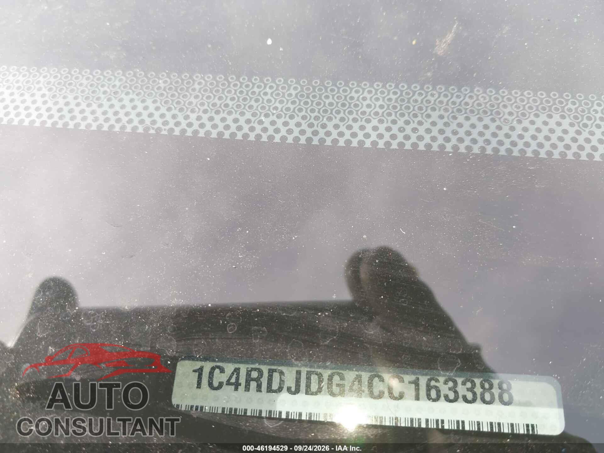DODGE DURANGO 2012 - 1C4RDJDG4CC163388