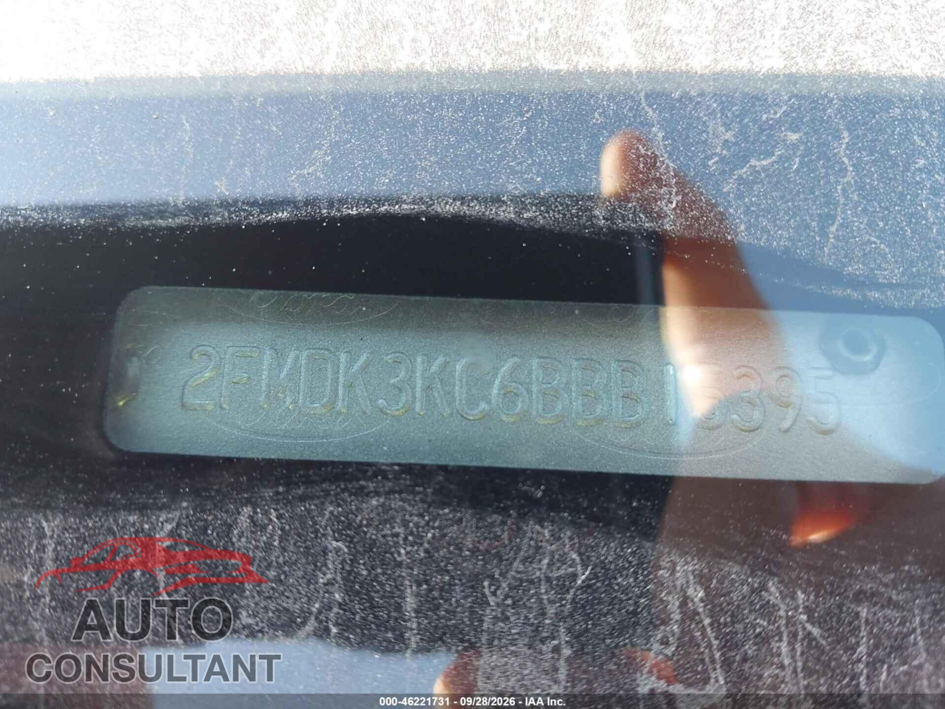 FORD EDGE 2011 - 2FMDK3KC6BBB15395
