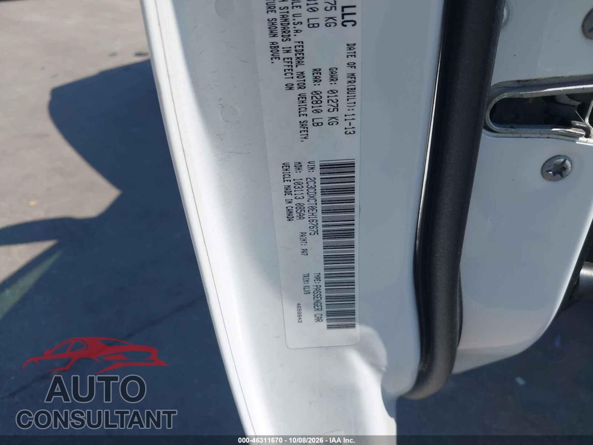 DODGE CHARGER 2014 - 2C3CDXCT0EH167675