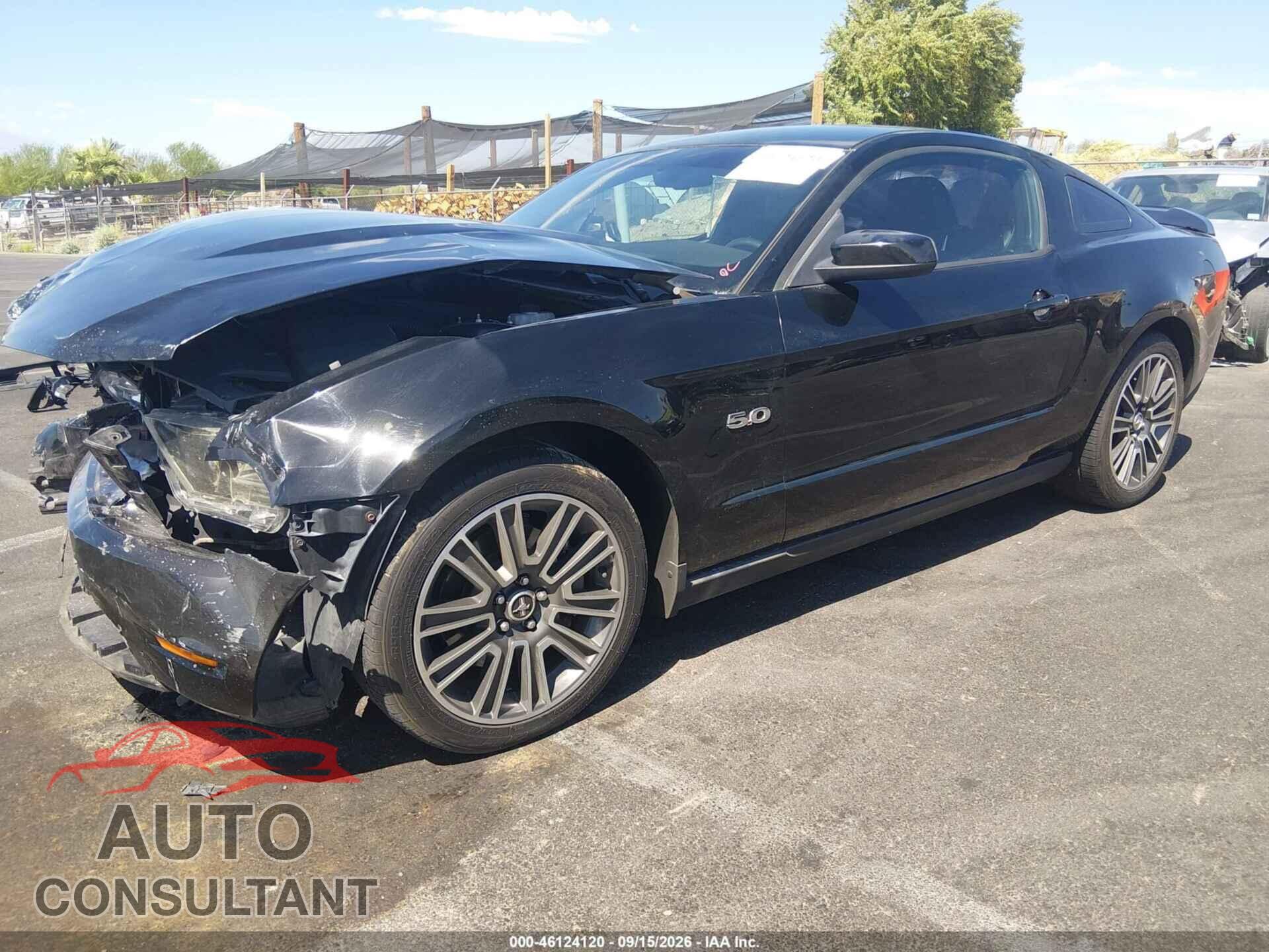 FORD MUSTANG 2012 - 1ZVBP8CF2C5227147