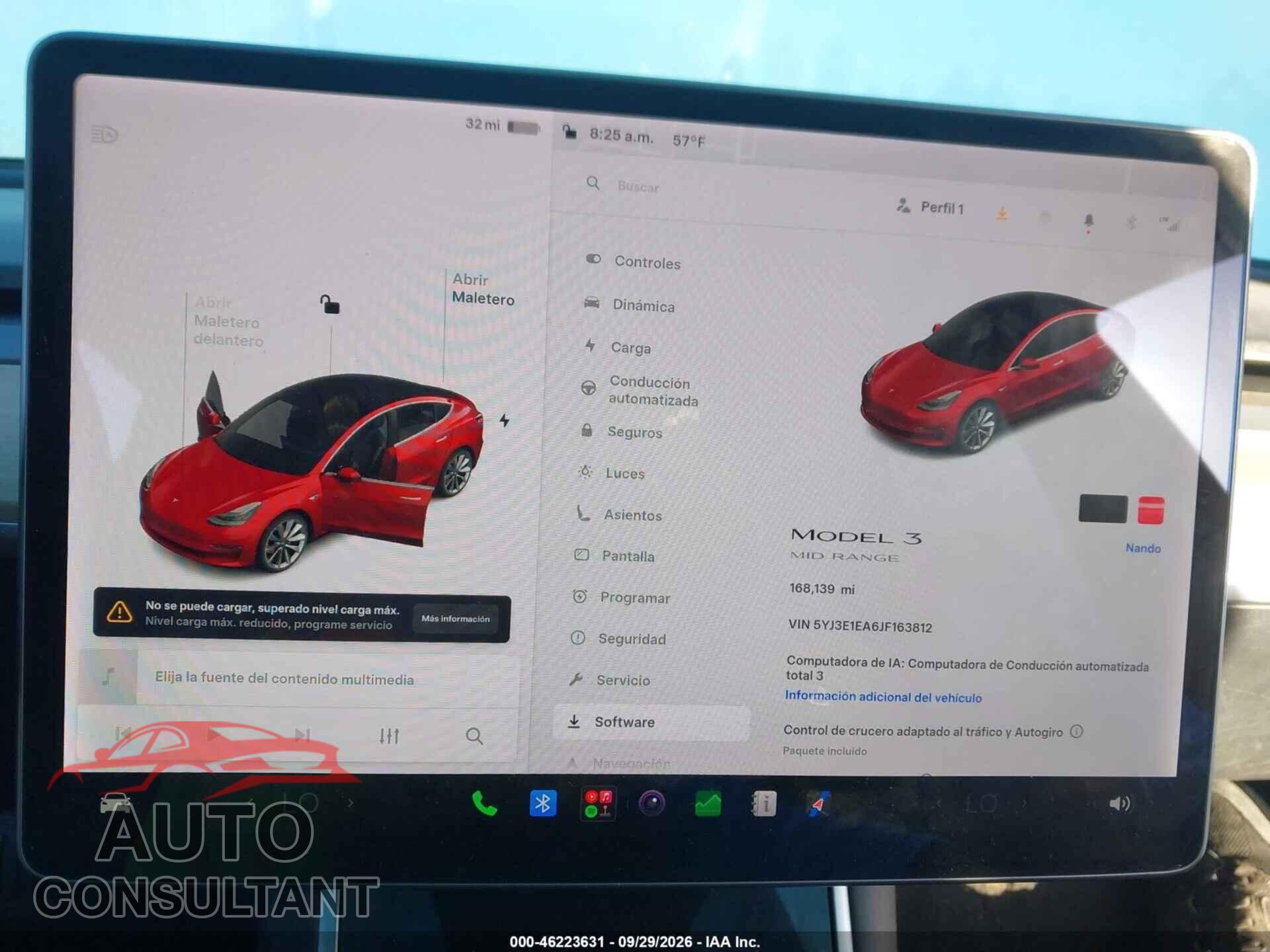 TESLA MODEL 3 2018 - 5YJ3E1EA6JF163812