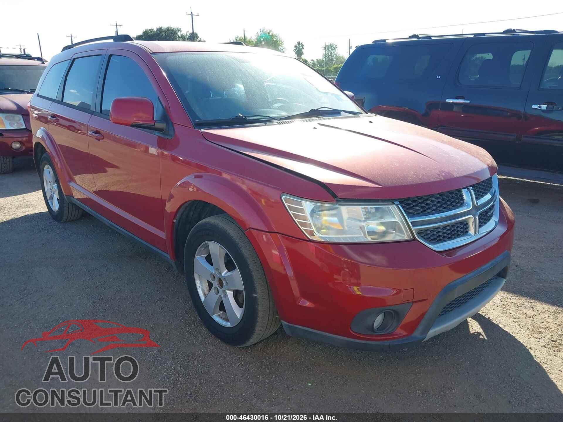 DODGE JOURNEY 2012 - 3C4PDCBG4CT282939