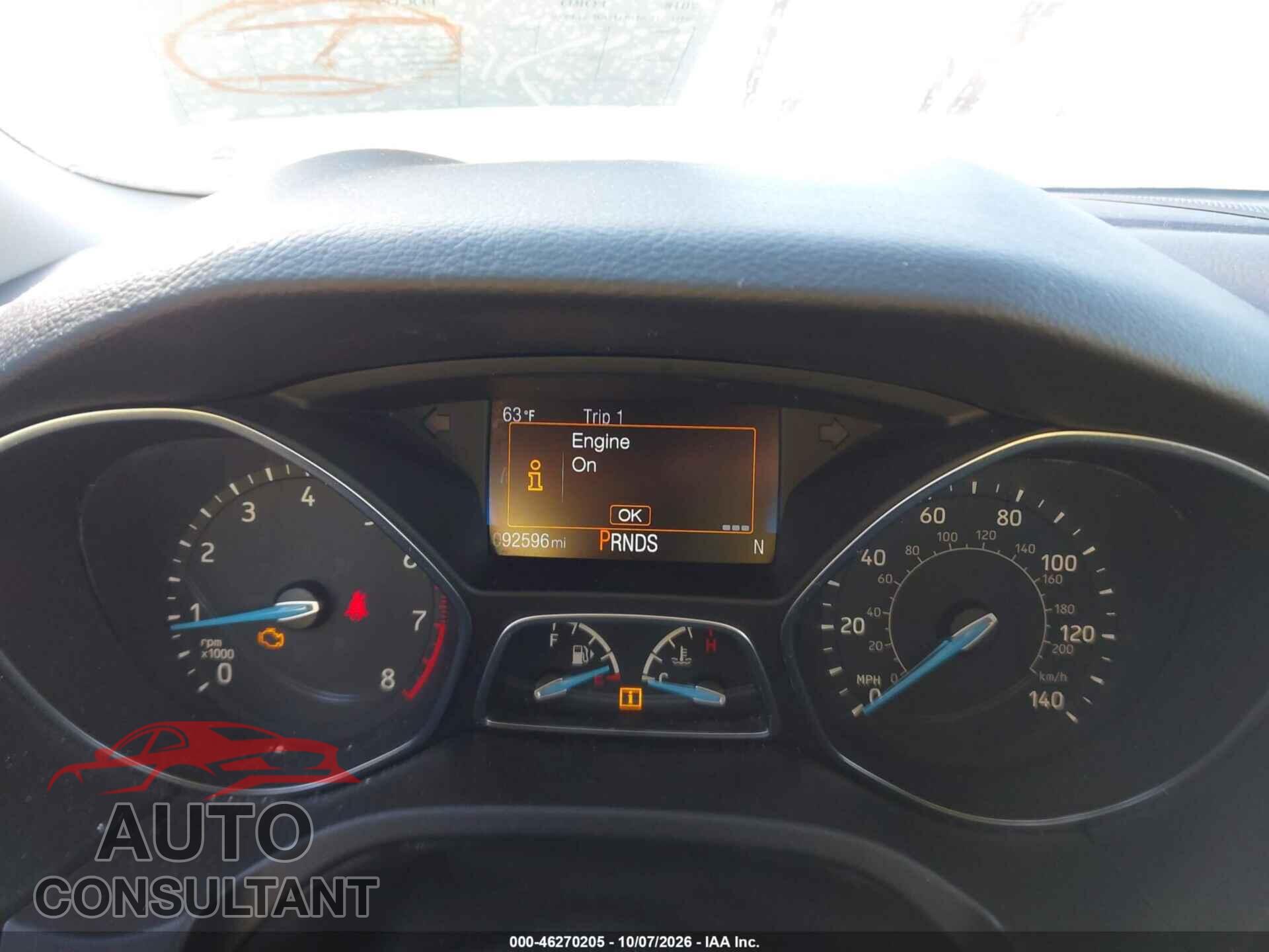 FORD FOCUS 2018 - 1FADP3J26JL314935