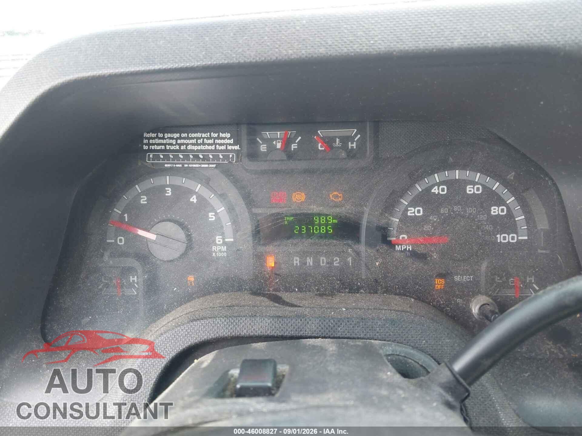 FORD E-250 2013 - 1FTNE2EW9DDA31455