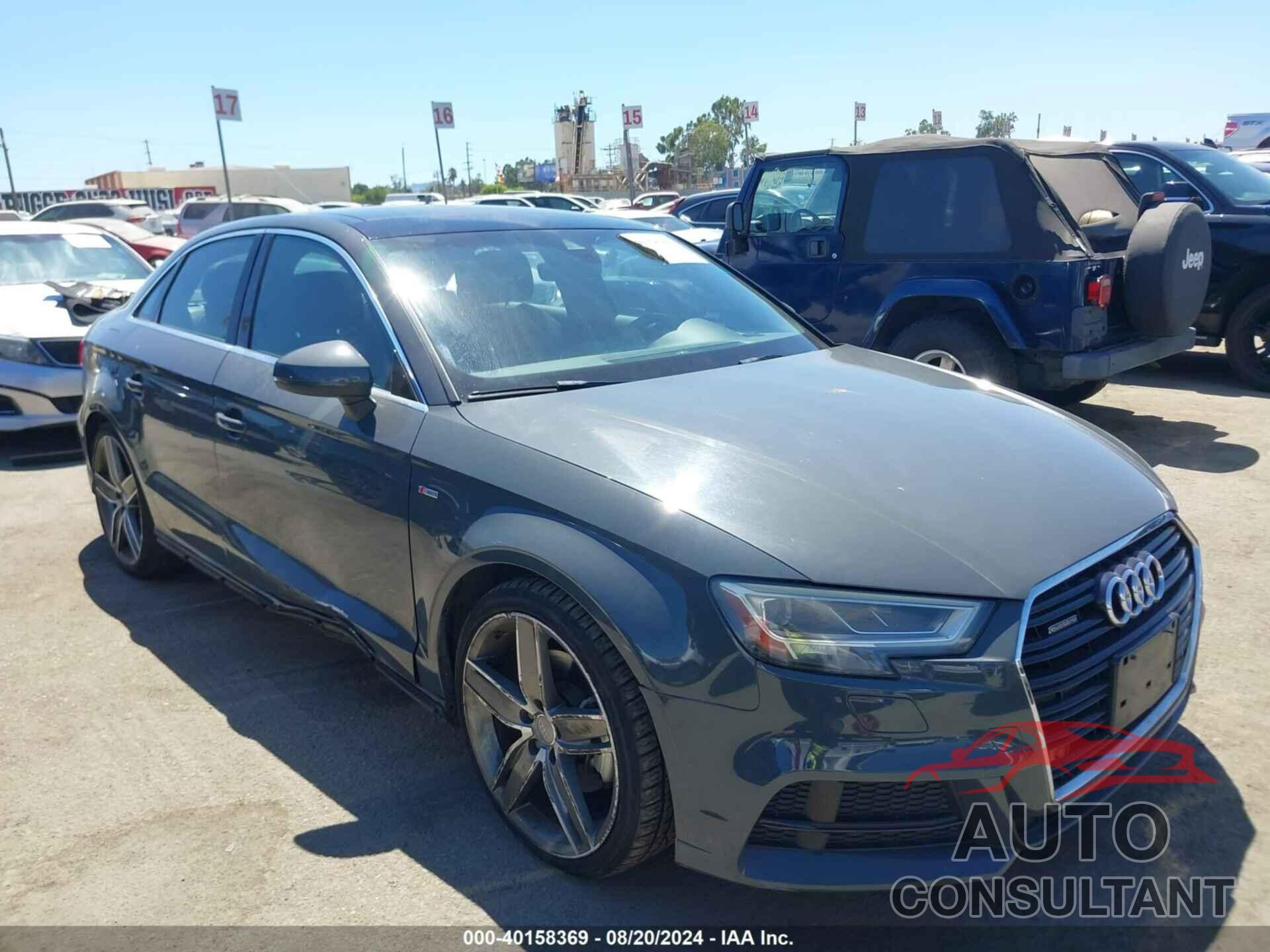 AUDI A3 2017 - WAUK8GFF5H1065158