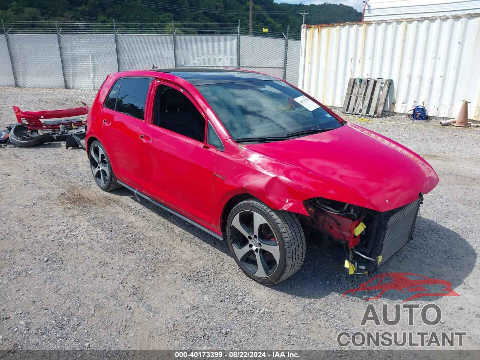 VOLKSWAGEN GOLF GTI 2015 - 3VW4T7AU2FM091164