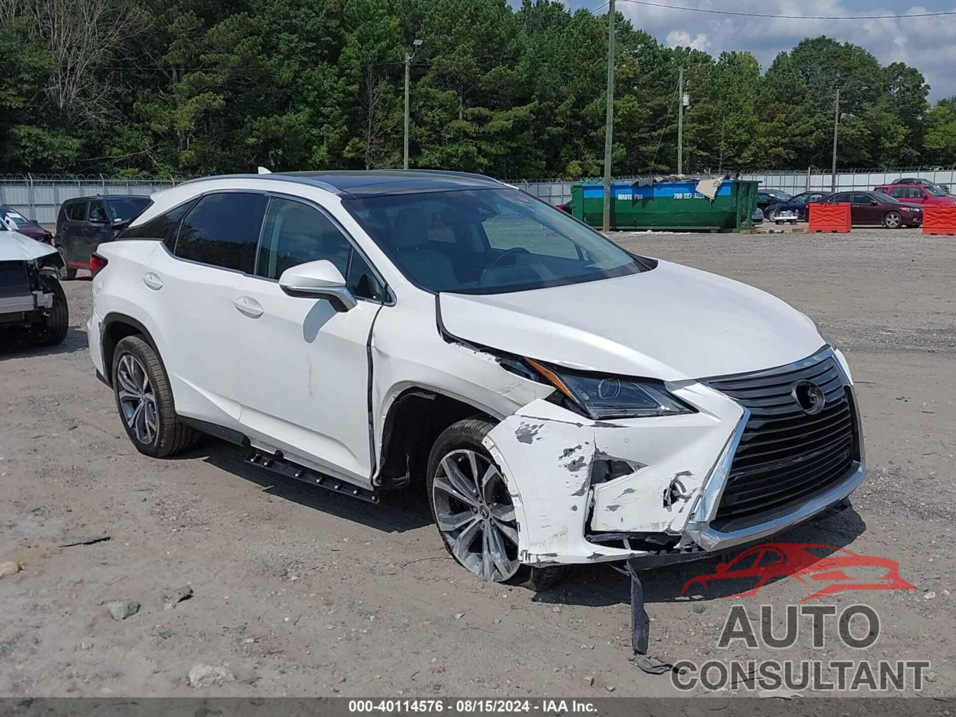 LEXUS RX 350 2018 - 2T2ZZMCA0JC101132