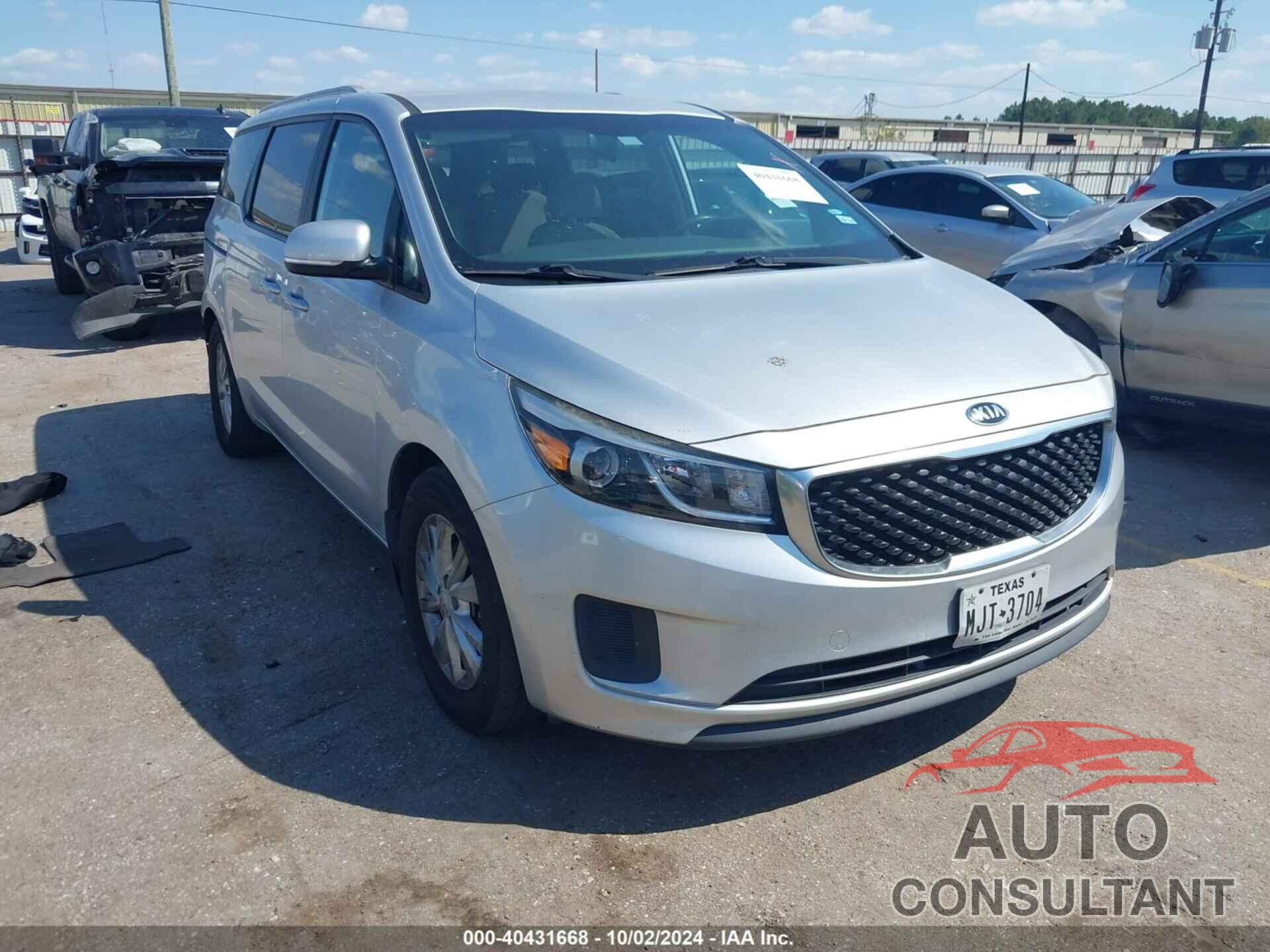 KIA SEDONA 2016 - KNDMB5C12G6181753