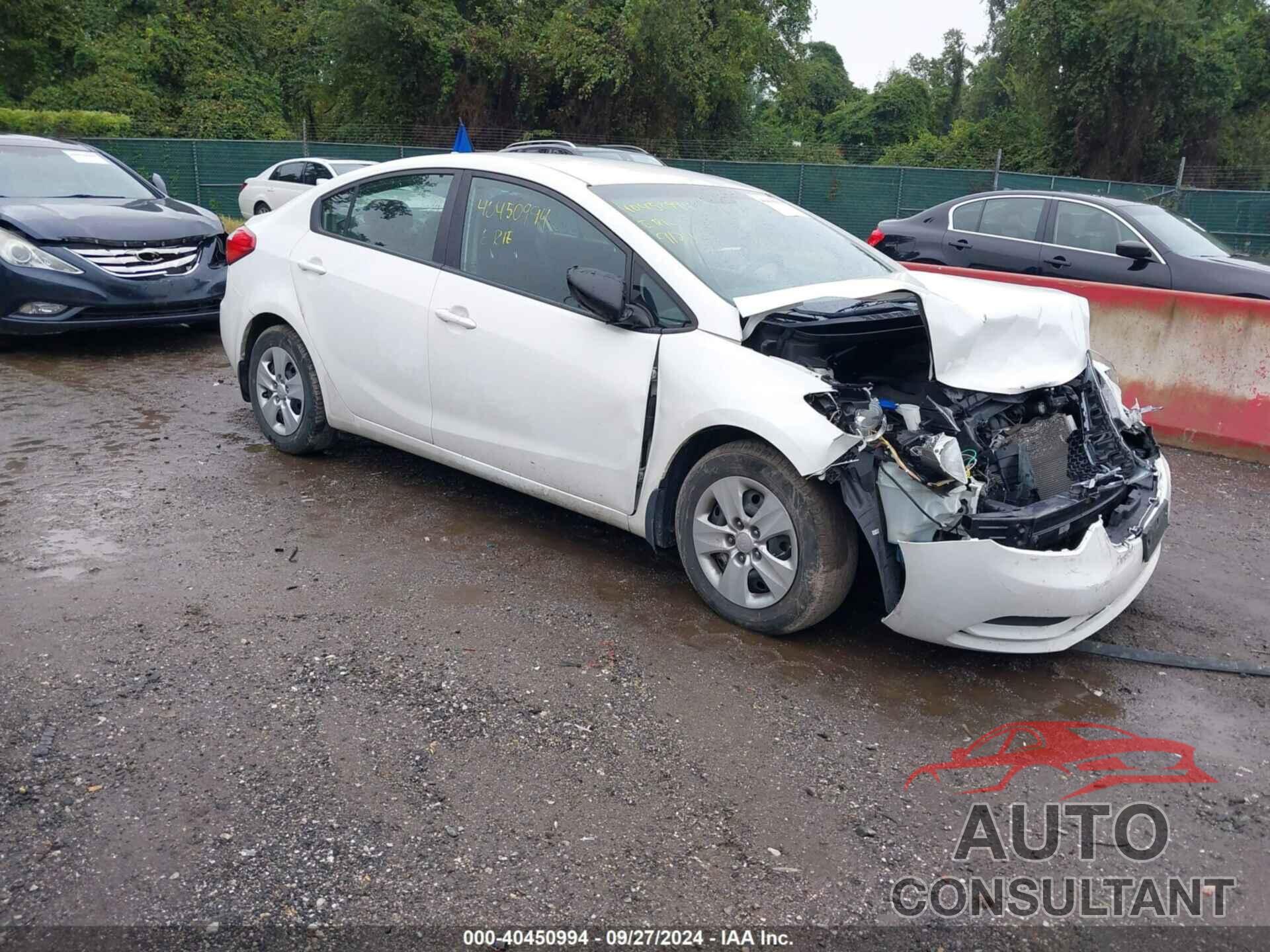 KIA FORTE 2016 - KNAFK4A60G5619528