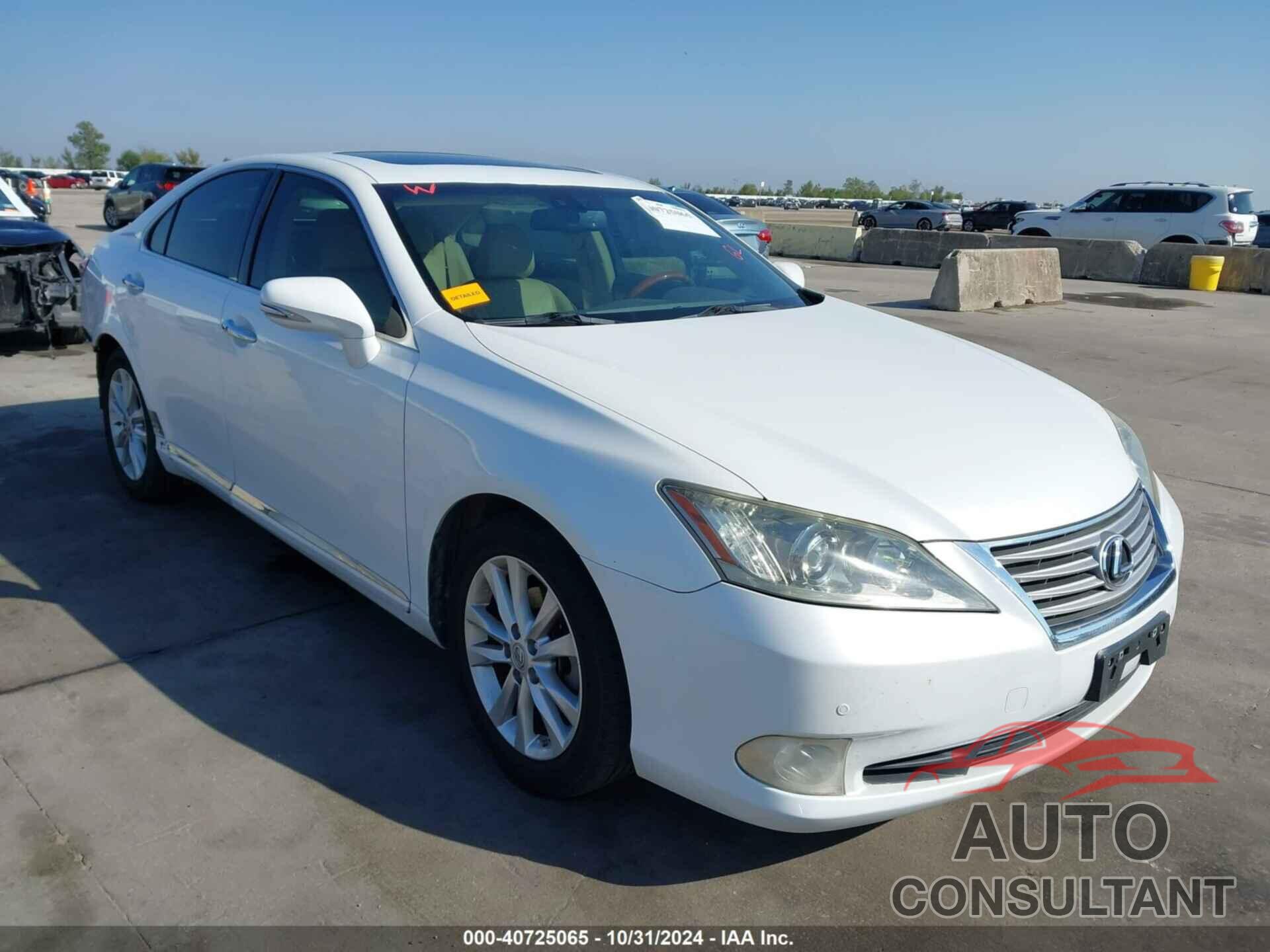 LEXUS ES 350 2012 - JTHBK1EG1C2510461