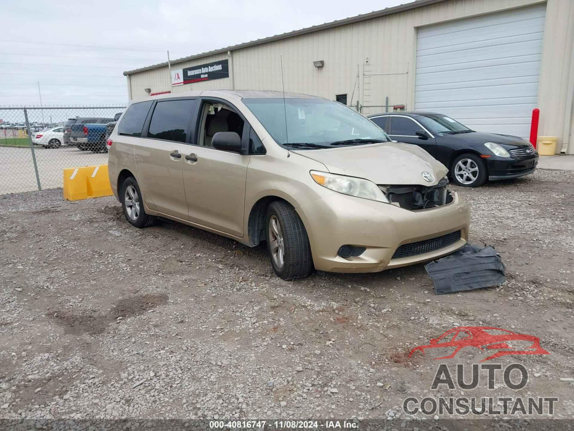 TOYOTA SIENNA 2011 - 5TDKA3DCXBS006528