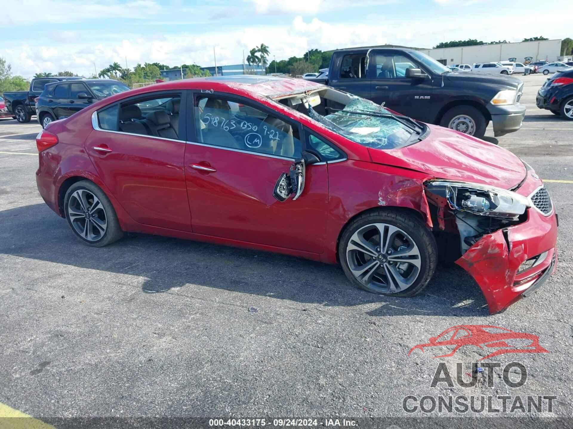 KIA FORTE 2016 - KNAFZ4A89G5548763