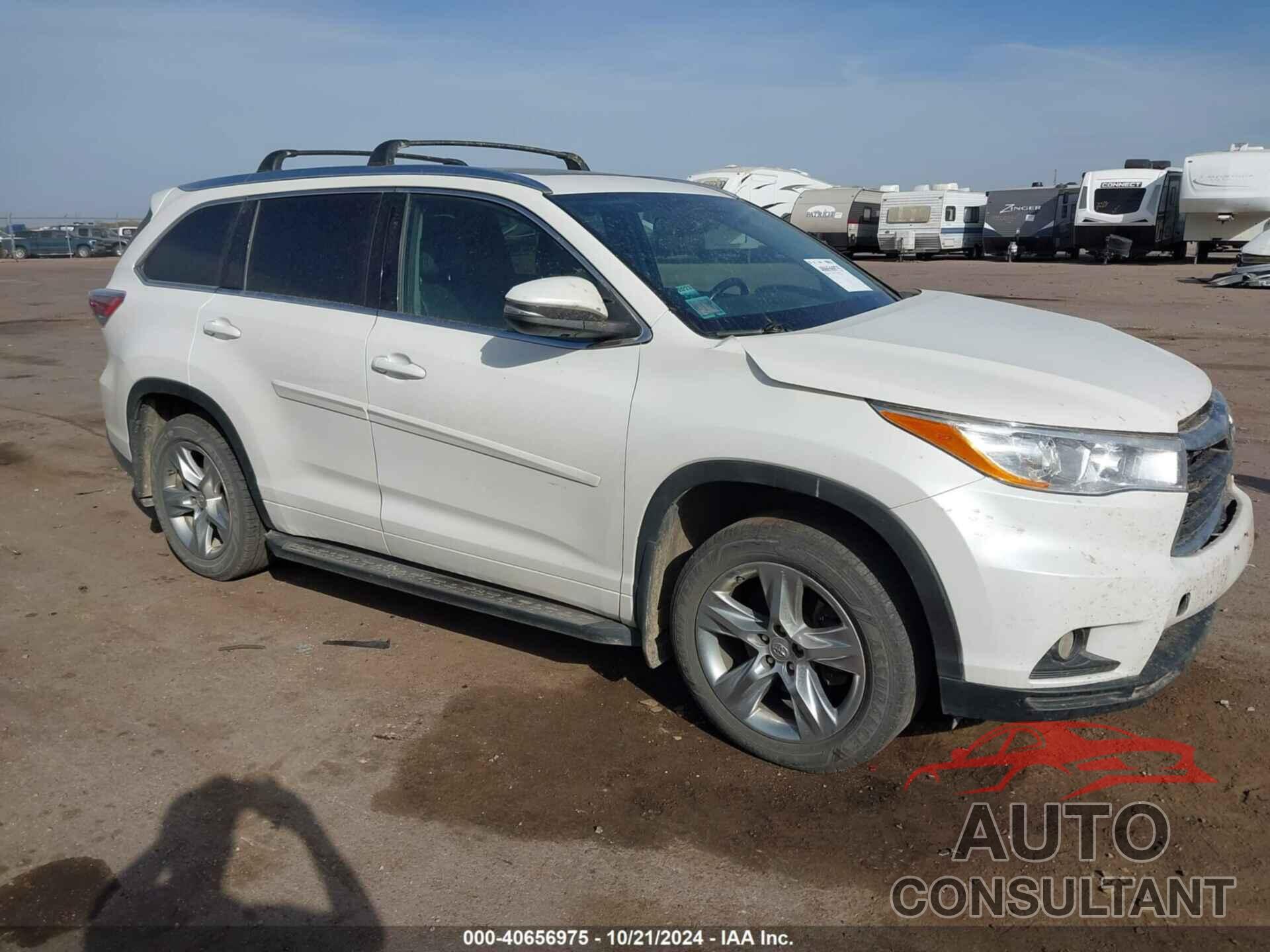 TOYOTA HIGHLANDER 2015 - 5TDDKRFH4FS126946