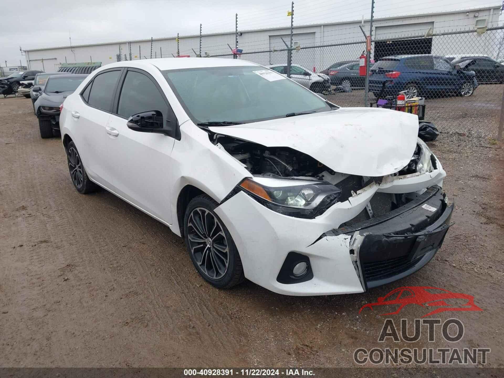 TOYOTA COROLLA 2016 - 2T1BURHEXGC544927