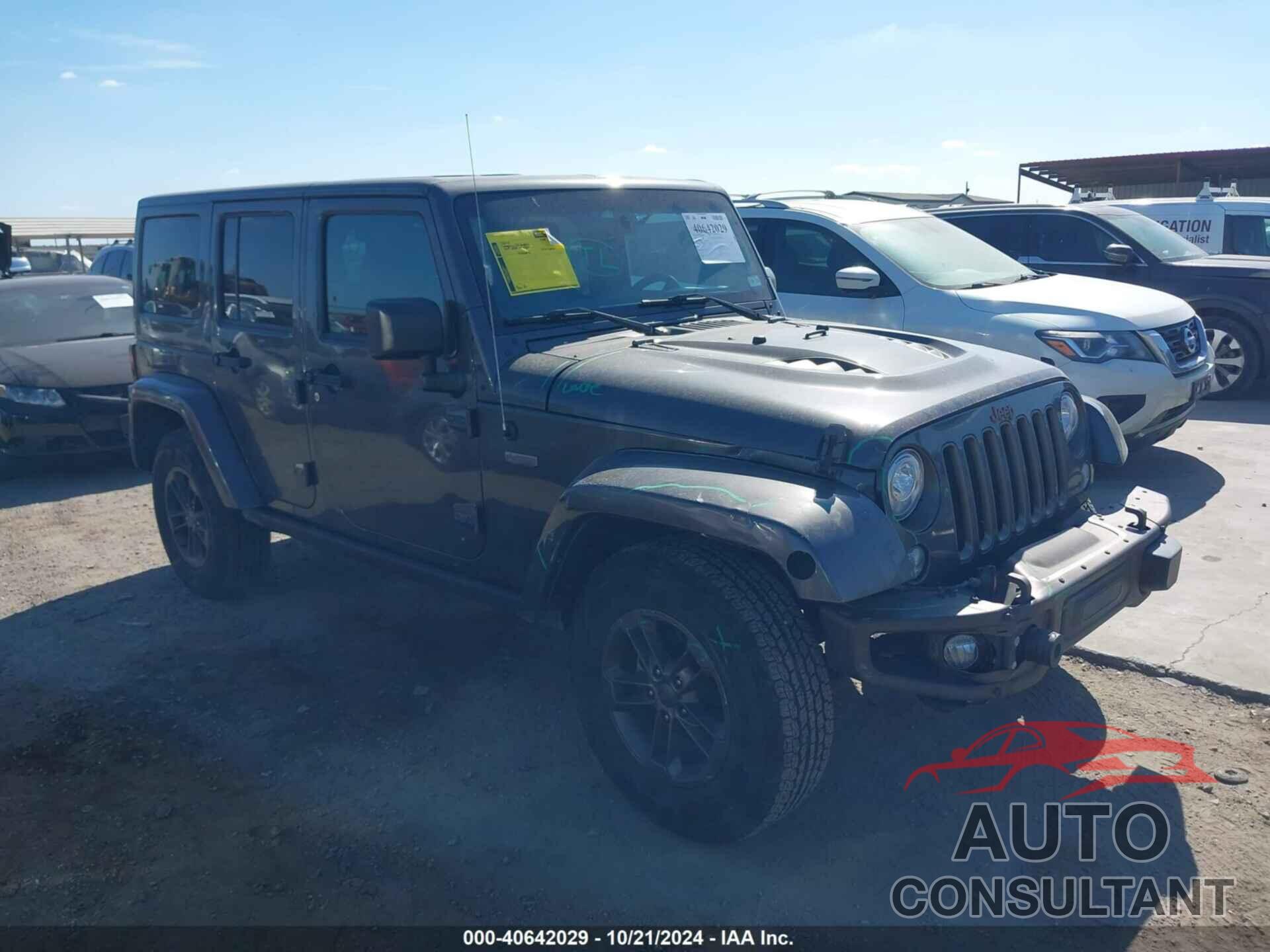 JEEP WRANGLER UNLIMITED 2017 - 1C4BJWEG3HL524686