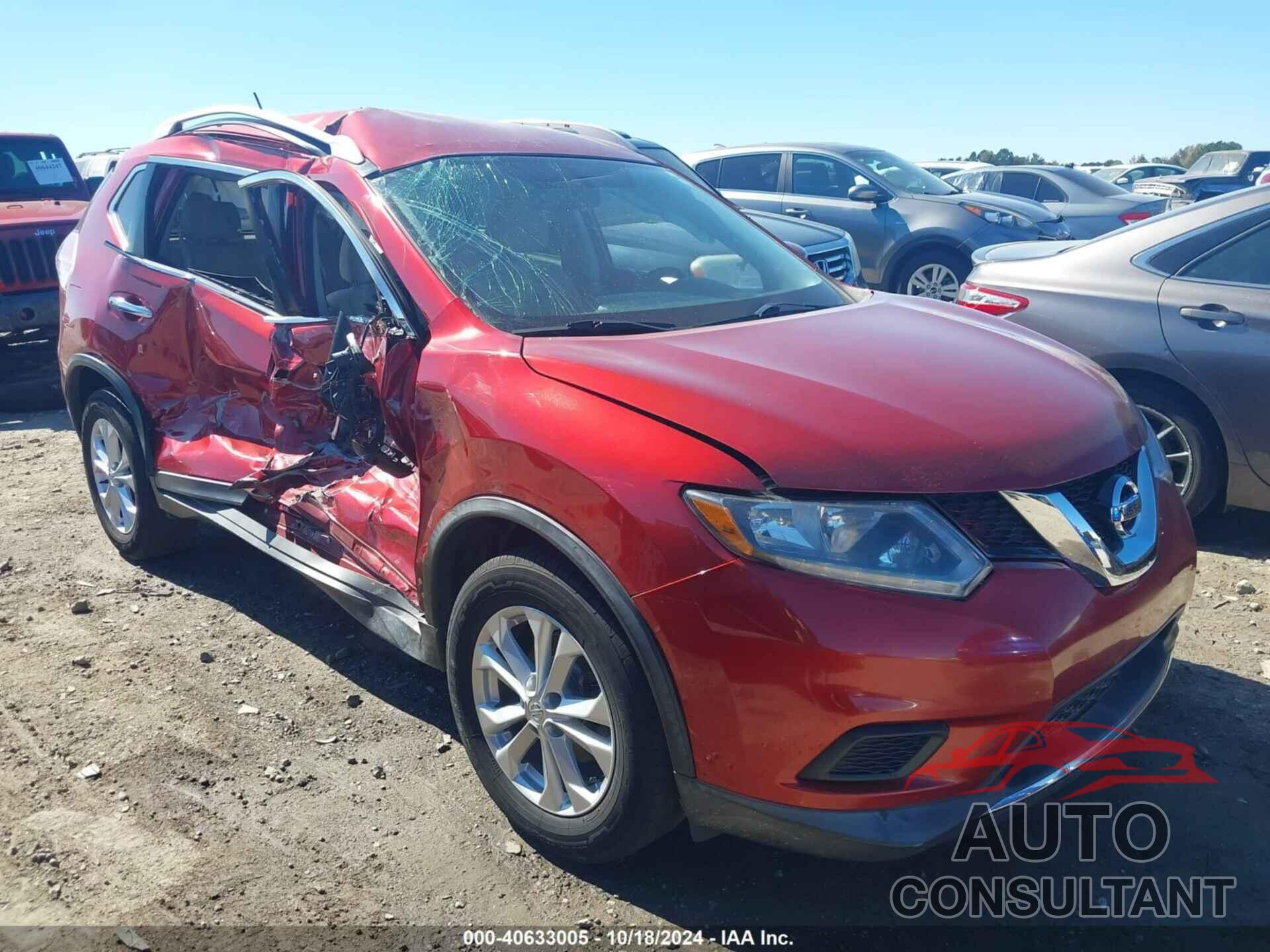 NISSAN ROGUE 2016 - KNMAT2MT8GP687256