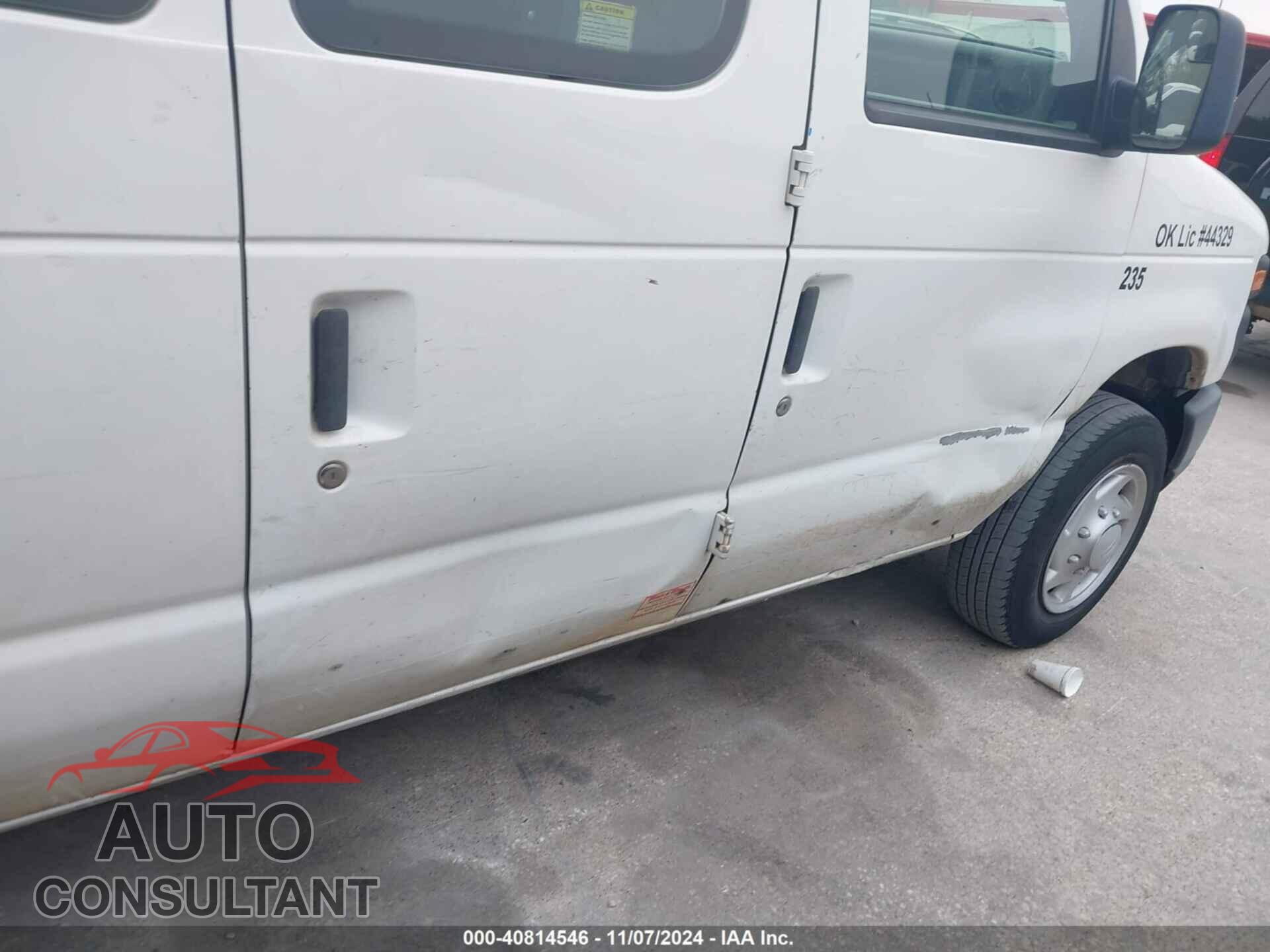 FORD E-150 2012 - 1FTNE1EW9CDB35016
