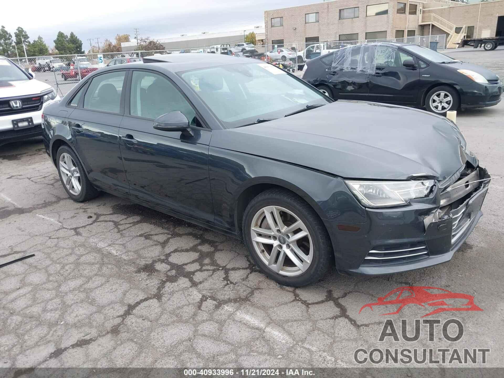 AUDI A4 2017 - WAUGNAF49HN013891