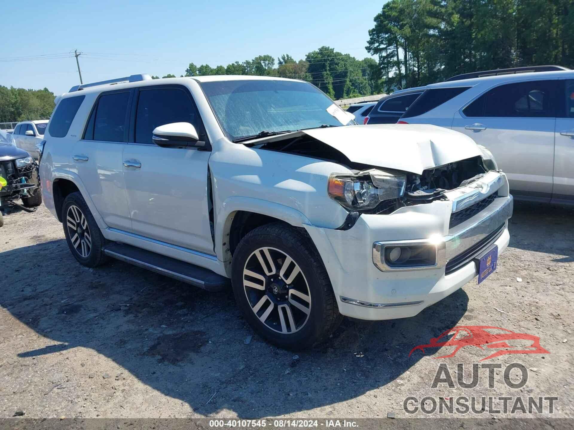 TOYOTA 4RUNNER 2017 - JTEBU5JR3H5444426