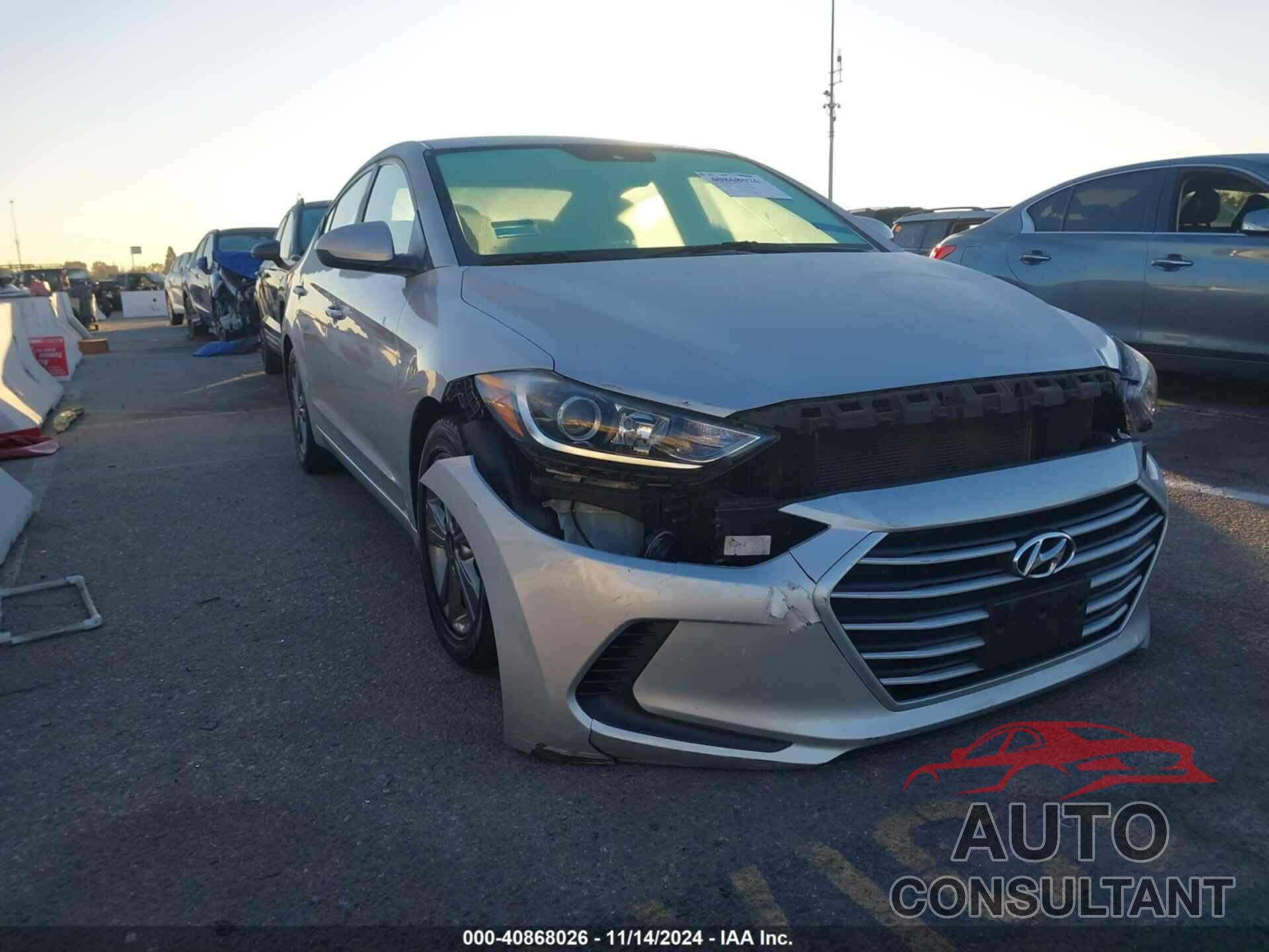 HYUNDAI ELANTRA 2018 - 5NPD84LF7JH382291