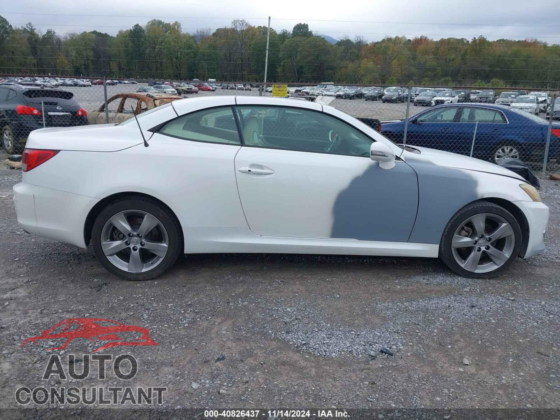 LEXUS IS 250C 2010 - JTHFF2C23A2509148