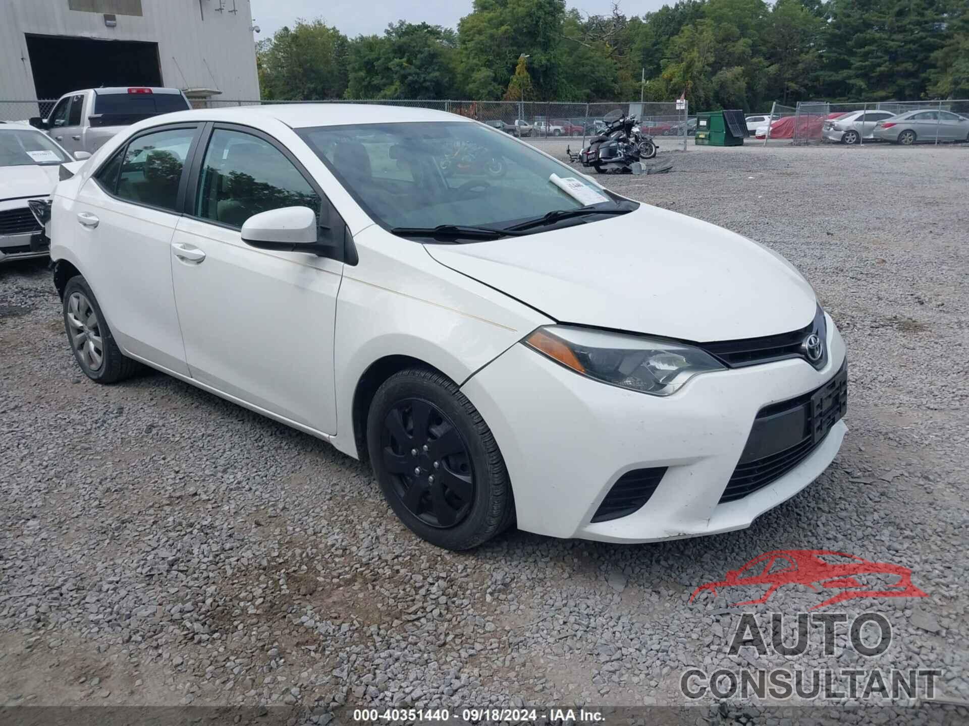 TOYOTA COROLLA 2016 - 2T1BURHE9GC518898