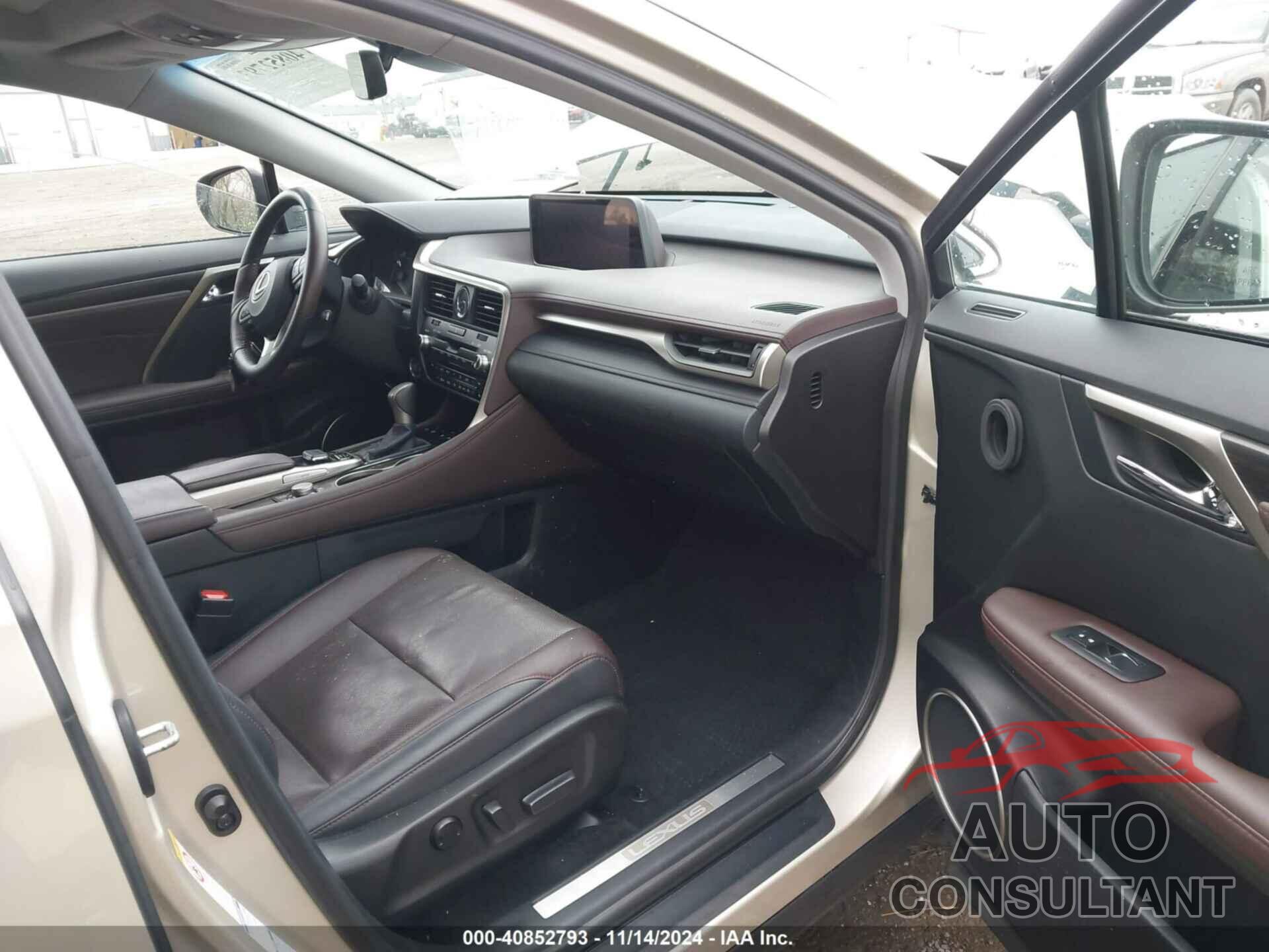 LEXUS RX 350 2017 - 2T2BZMCA0HC070024