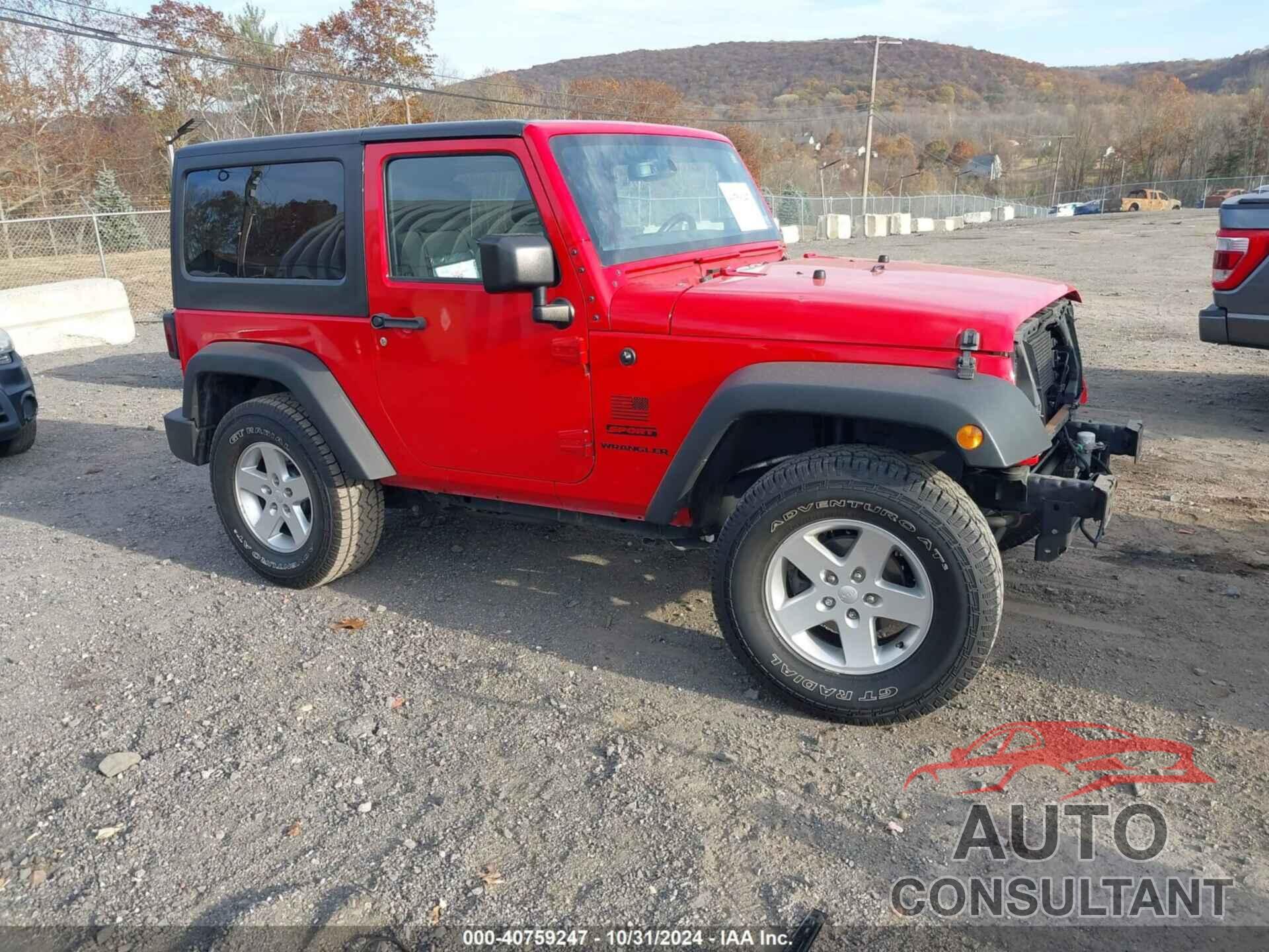 JEEP WRANGLER 2017 - 1C4AJWAG0HL571725