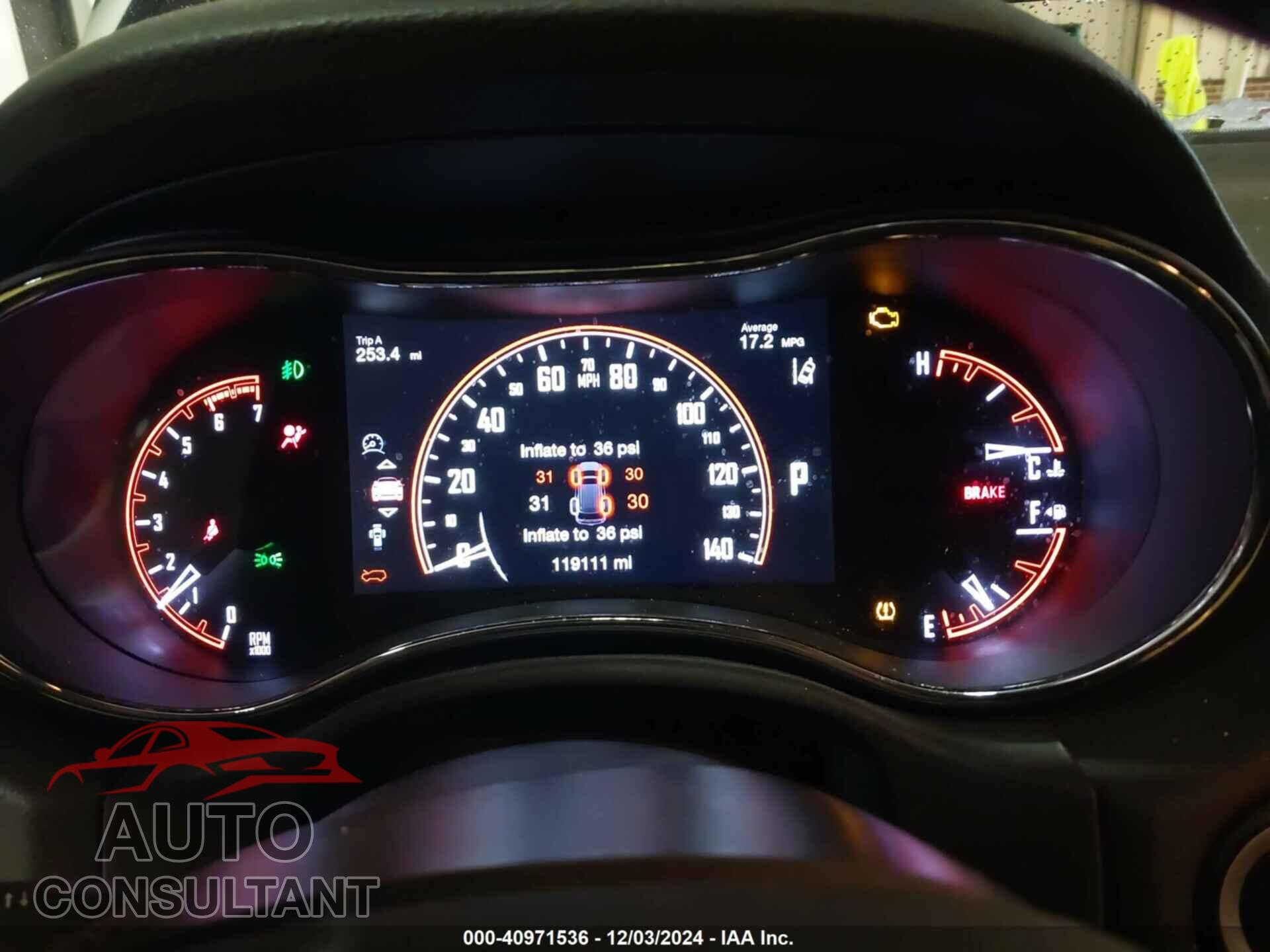 DODGE DURANGO 2017 - 1C4SDJCTXHC629672