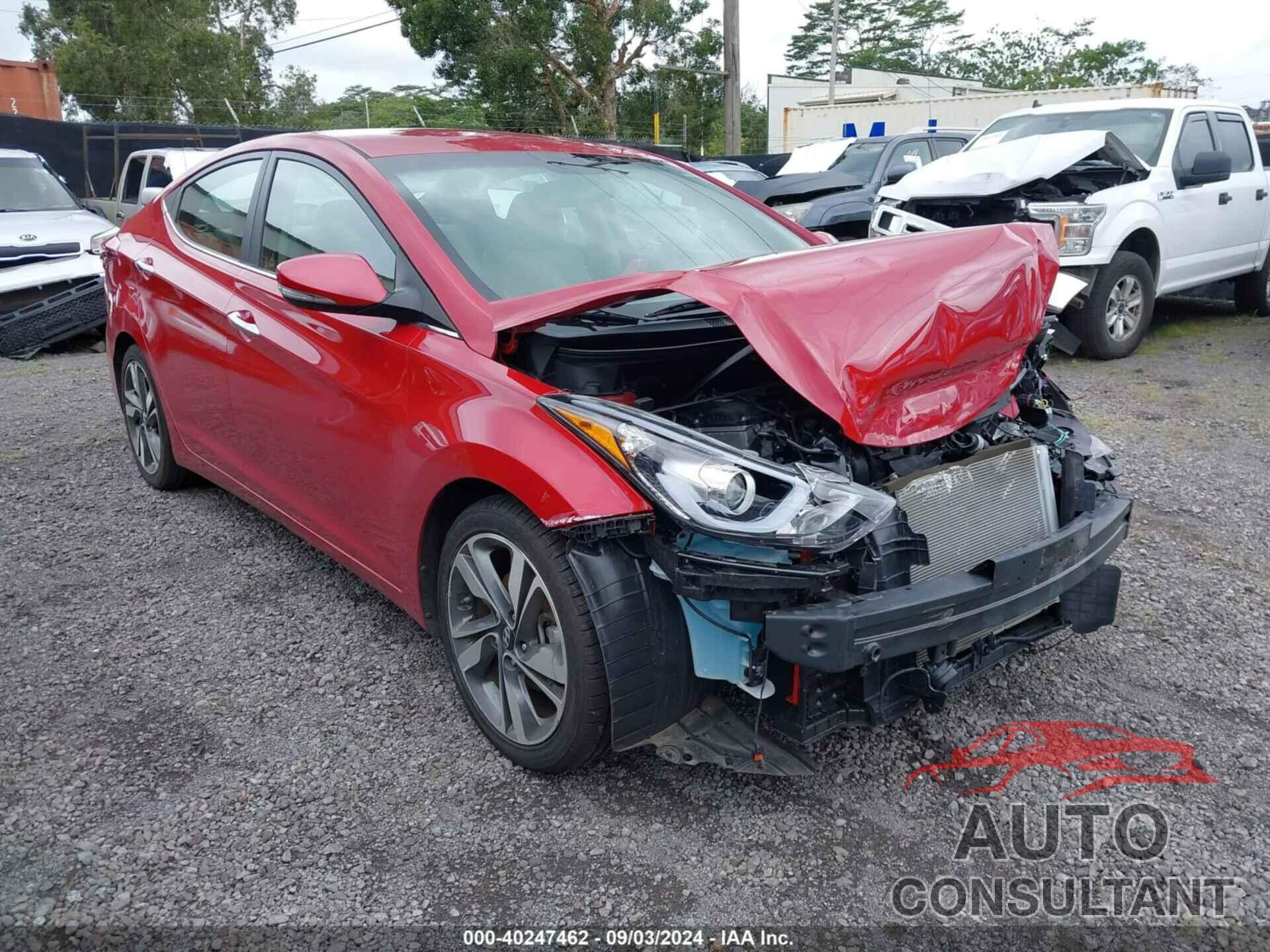 HYUNDAI ELANTRA 2015 - KMHDH4AE3FU257792