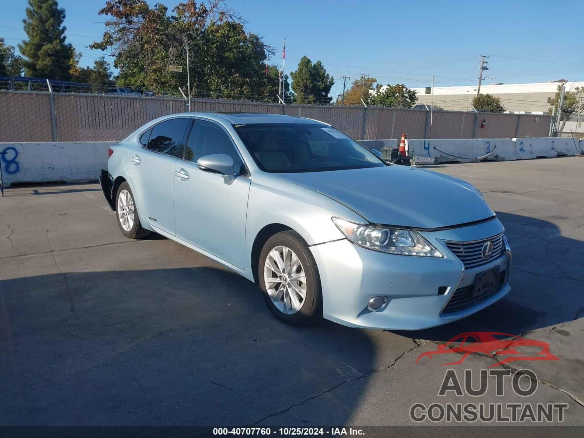 LEXUS ES 300H 2013 - JTHBW1GG1D2020329