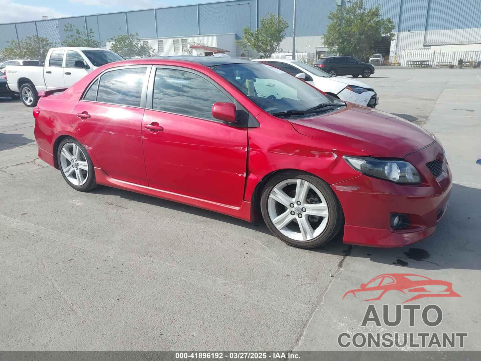 TOYOTA COROLLA 2009 - 1NXBE40E89Z065077