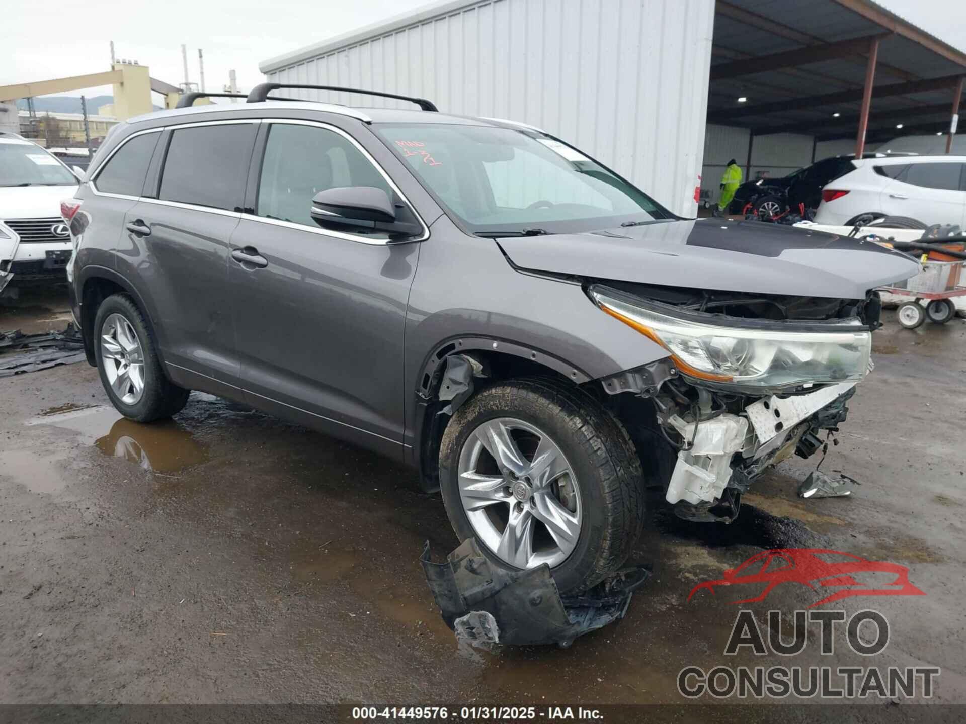 TOYOTA HIGHLANDER 2015 - 5TDDKRFHXFS129575