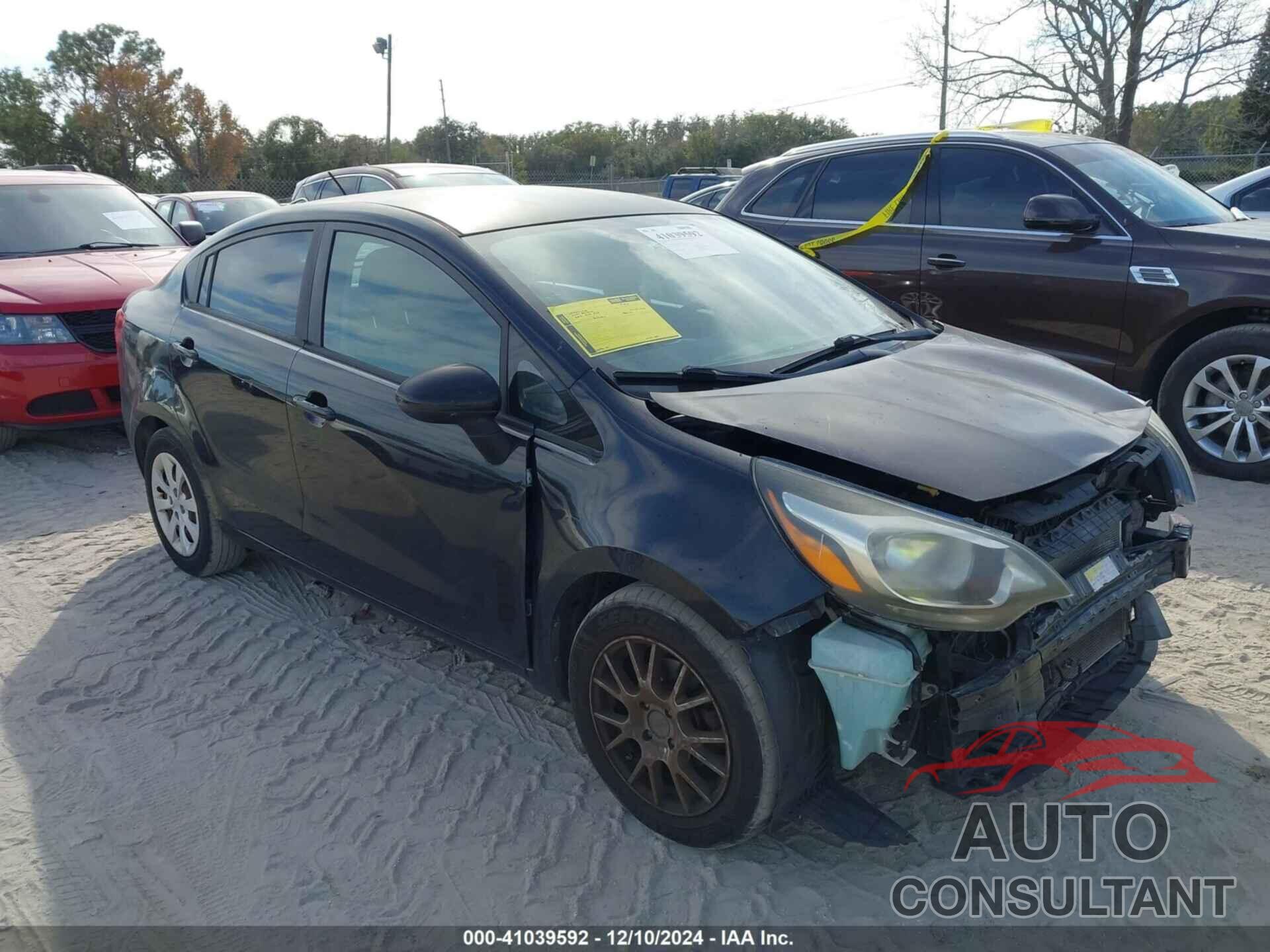 KIA RIO 2012 - KNADN4A32C6045670