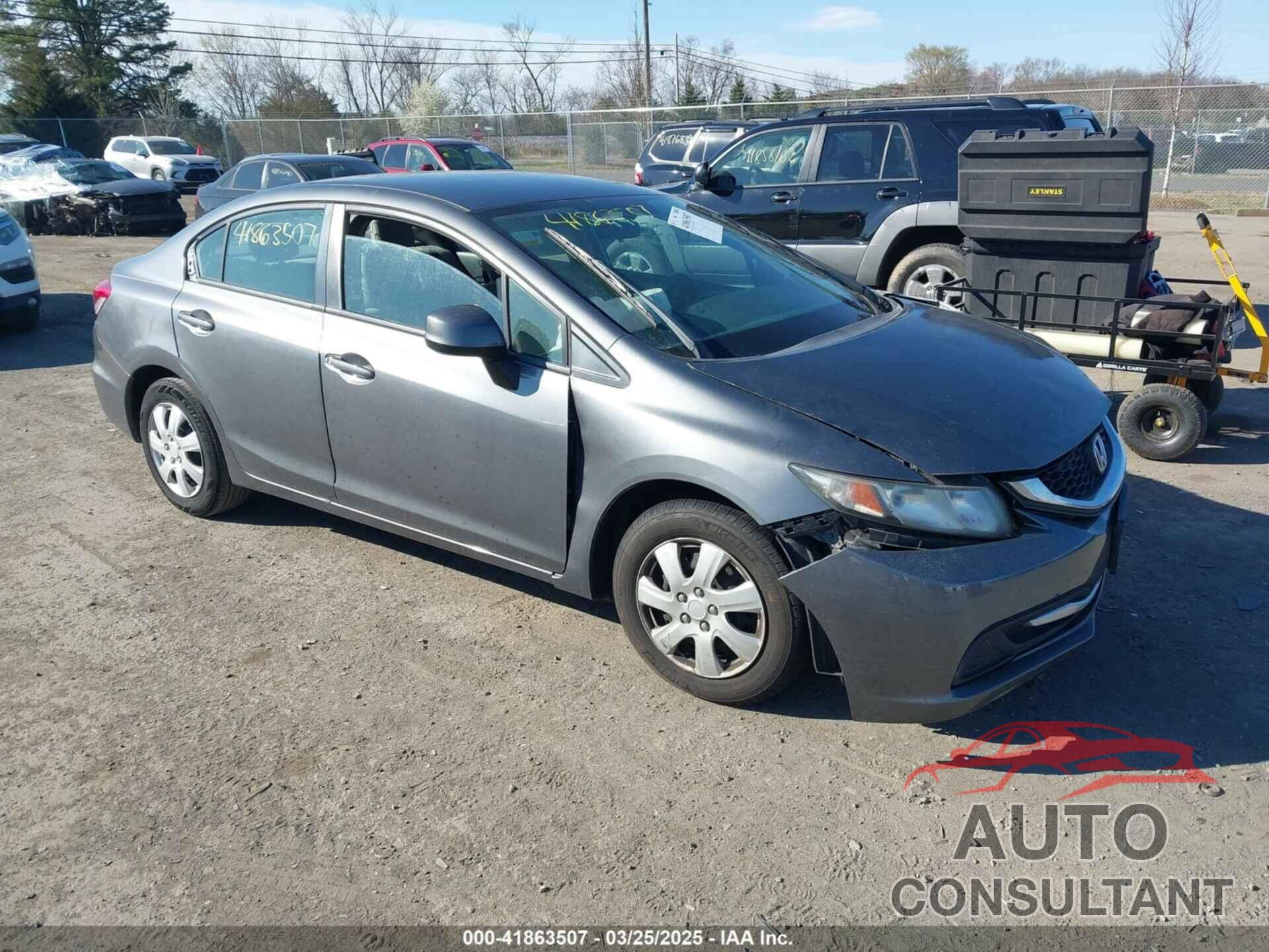 HONDA CIVIC 2013 - 19XFB2F58DE245757