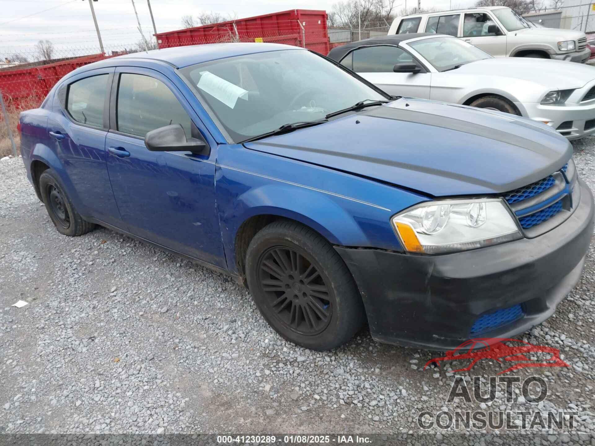 DODGE AVENGER 2012 - 1C3CDZAB1CN184141