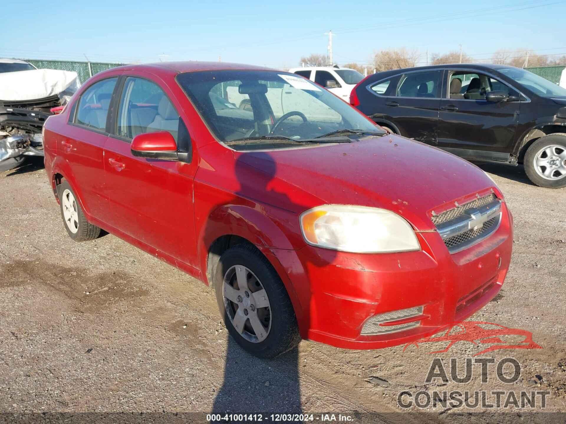 CHEVROLET AVEO 2011 - KL1TD5DE9BB126344