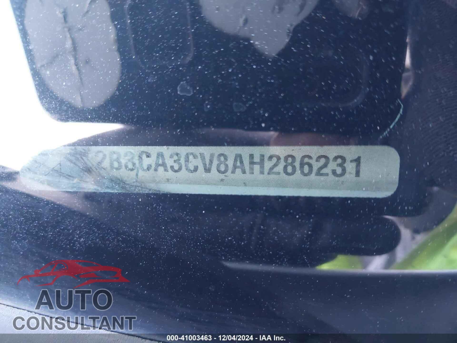 DODGE CHARGER 2010 - 2B3CA3CV8AH286231