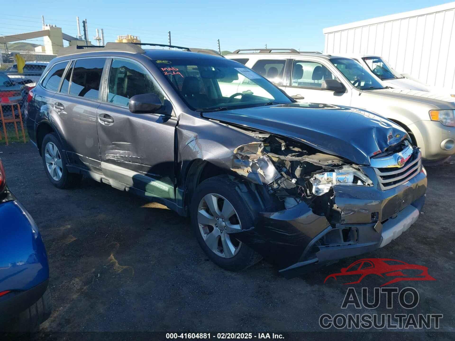 SUBARU OUTBACK 2011 - 4S4BRDKC1B2396892