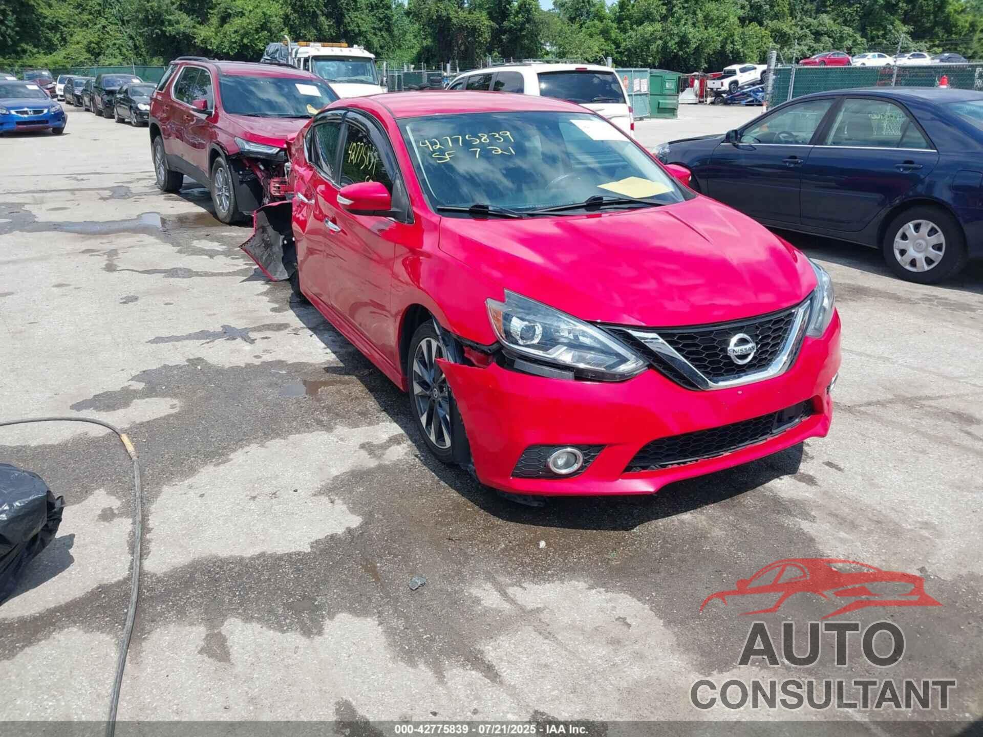 NISSAN SENTRA 2019 - 3N1AB7AP9KY299020