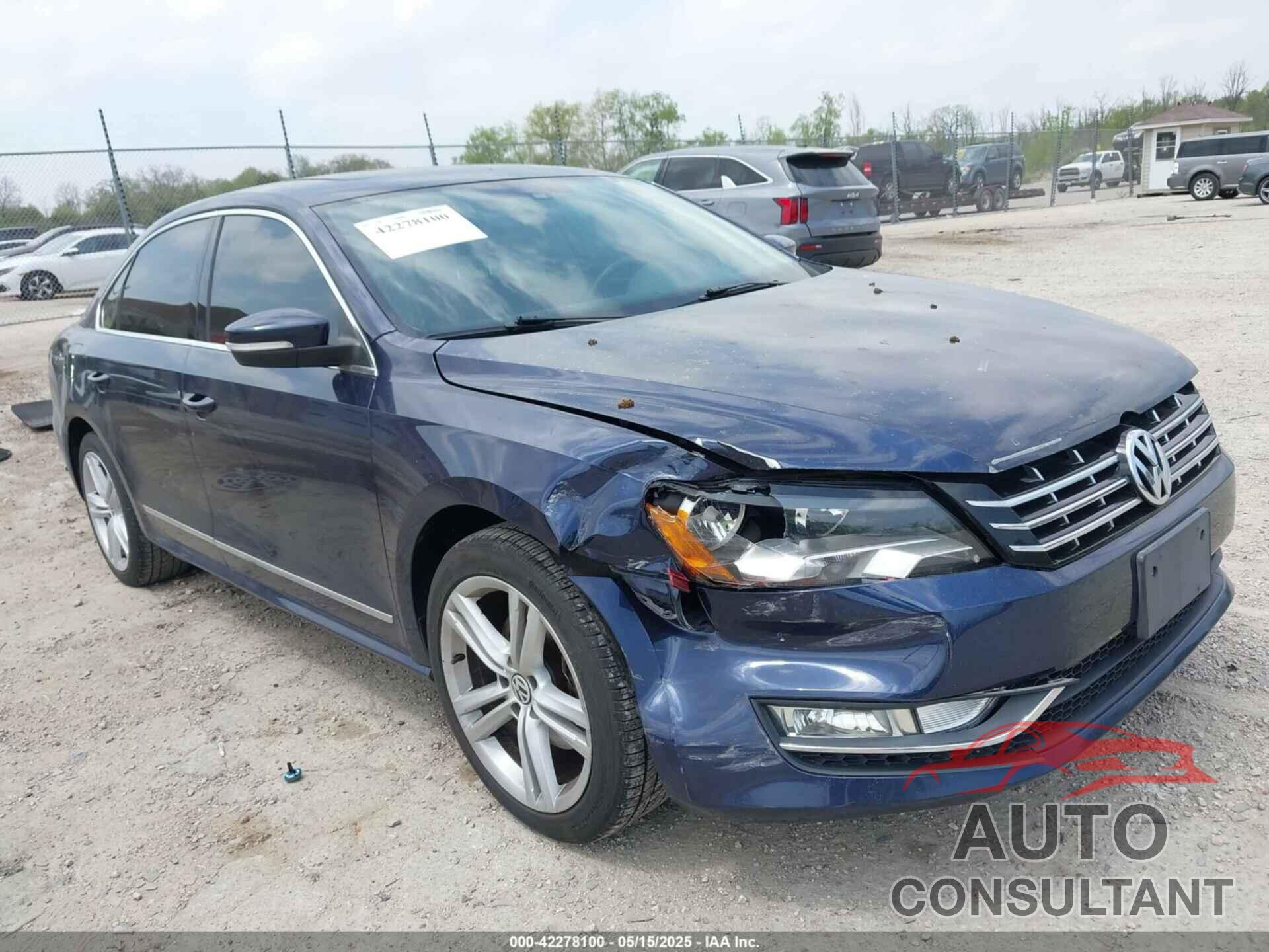 VOLKSWAGEN PASSAT 2015 - 1VWCS7A31FC008279