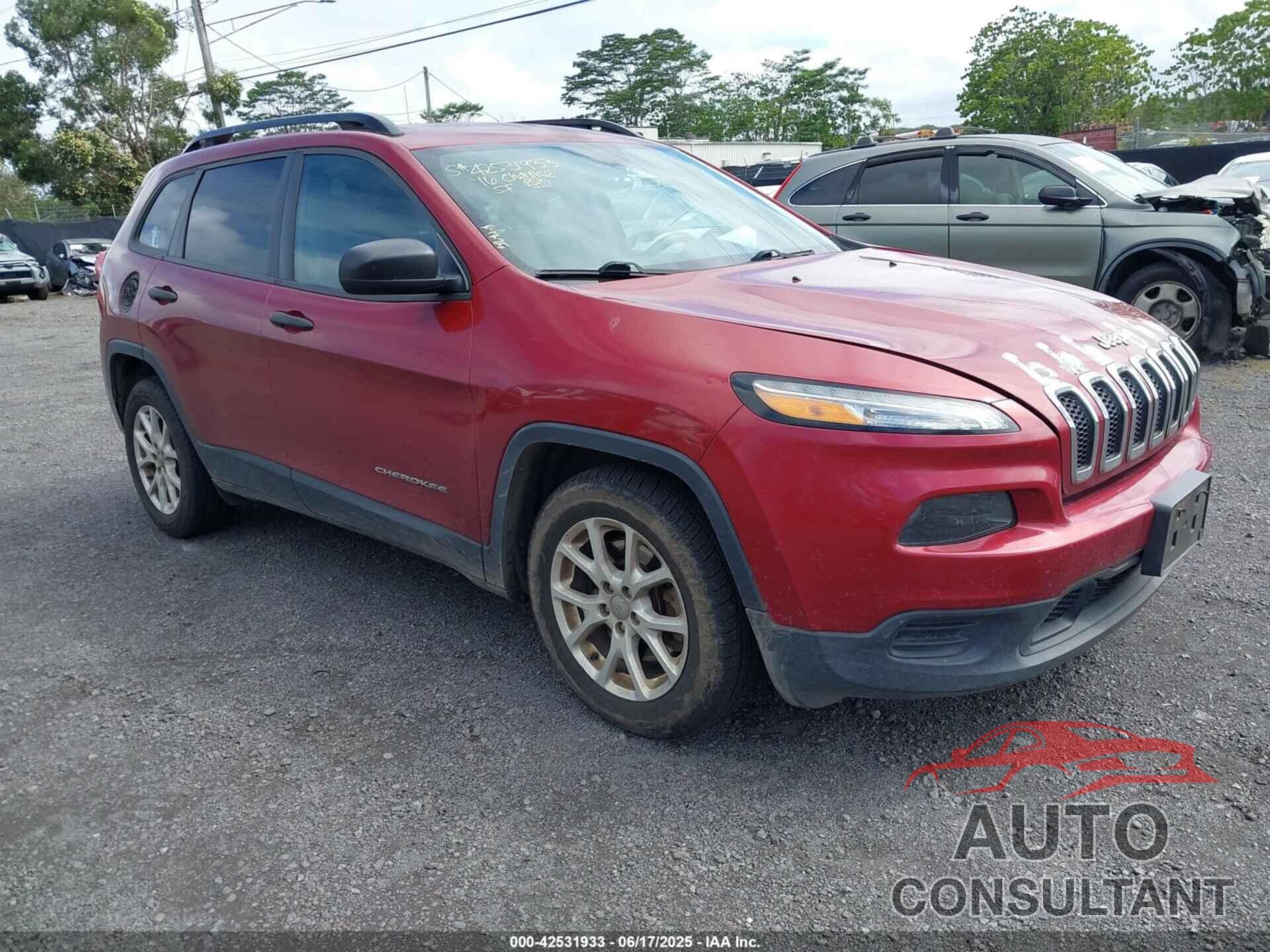 JEEP CHEROKEE 2016 - 1C4PJLAB6GW238486