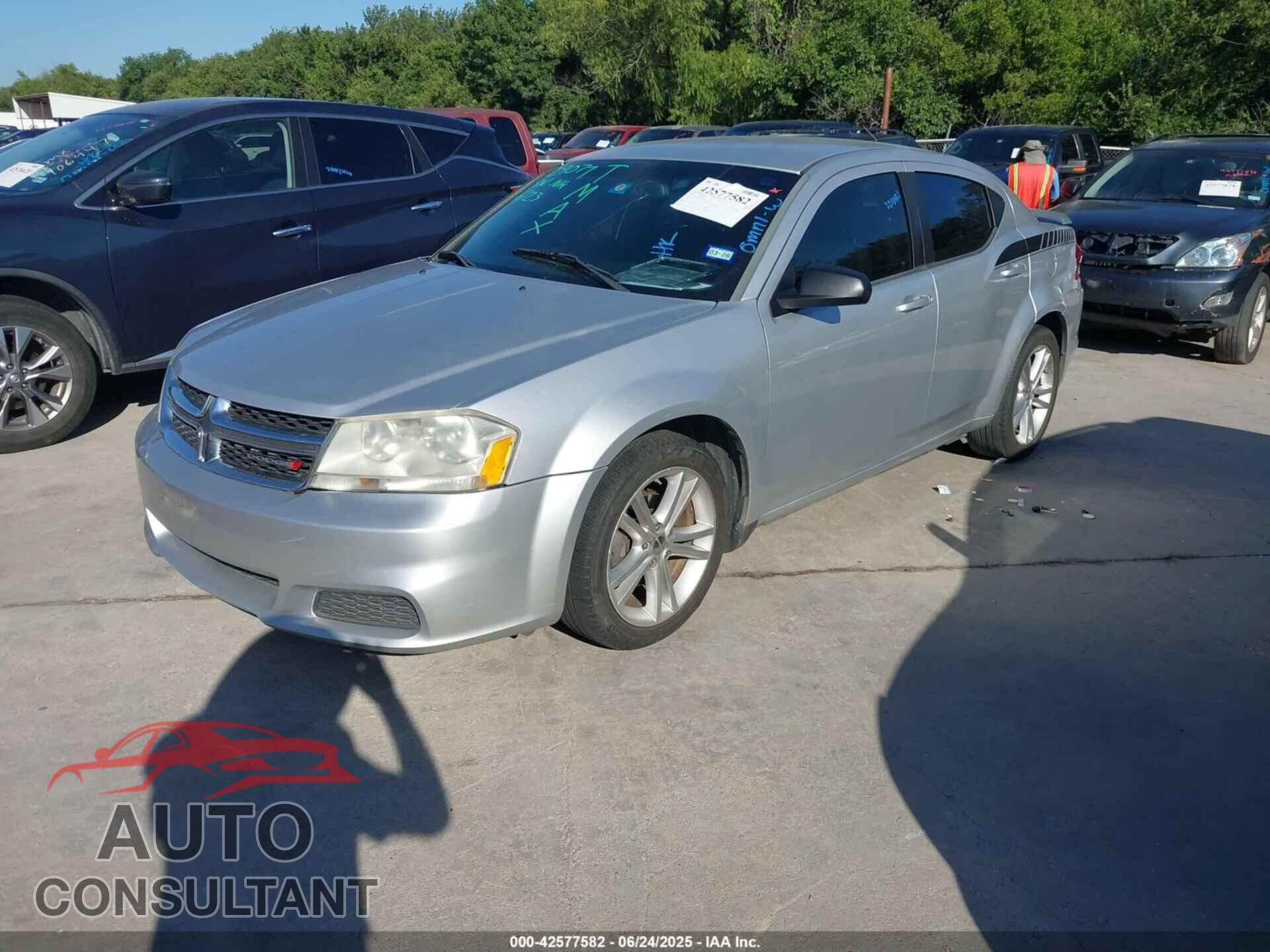DODGE AVENGER 2012 - 1C3CDZAG1CN290777