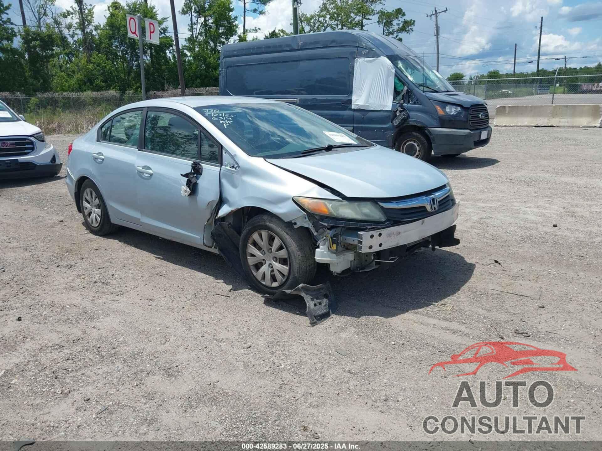 HONDA CIVIC 2012 - 19XFB2F59CE006314