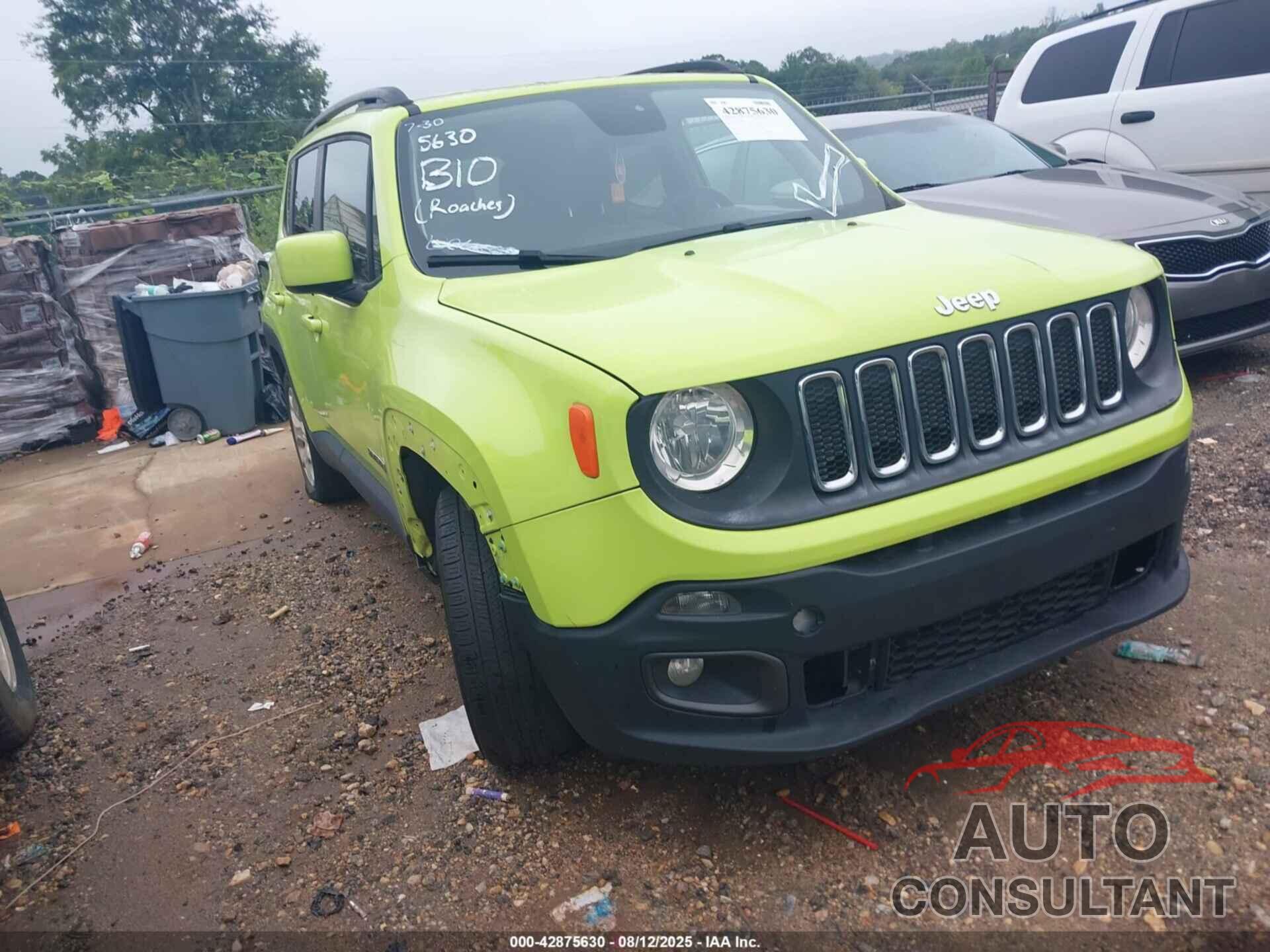 JEEP RENEGADE 2018 - ZACCJABB5JPH83309