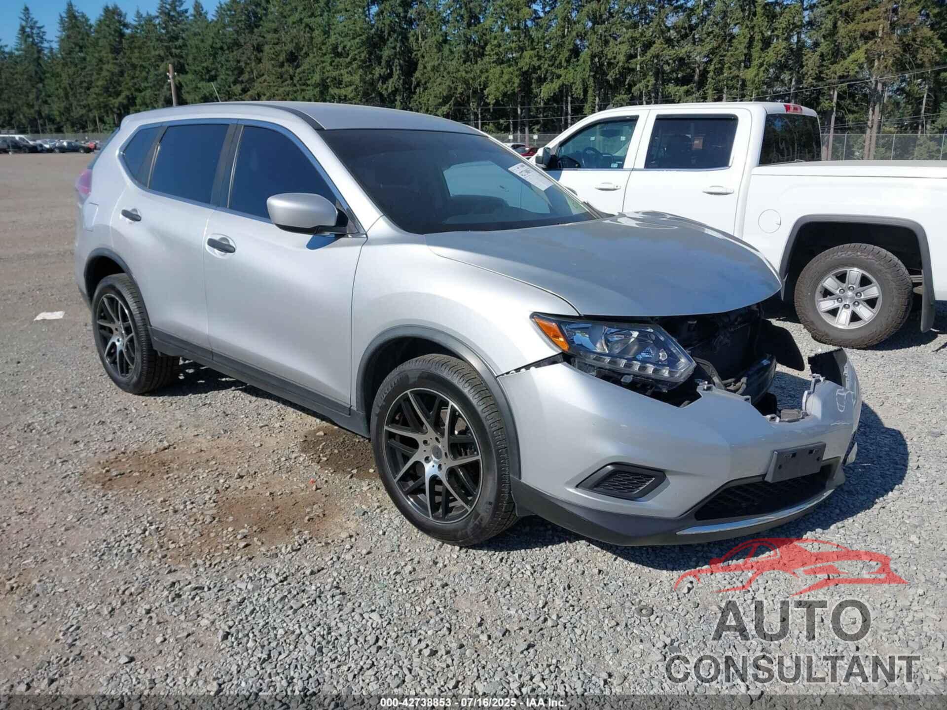 NISSAN ROGUE 2016 - KNMAT2MV9GP690183