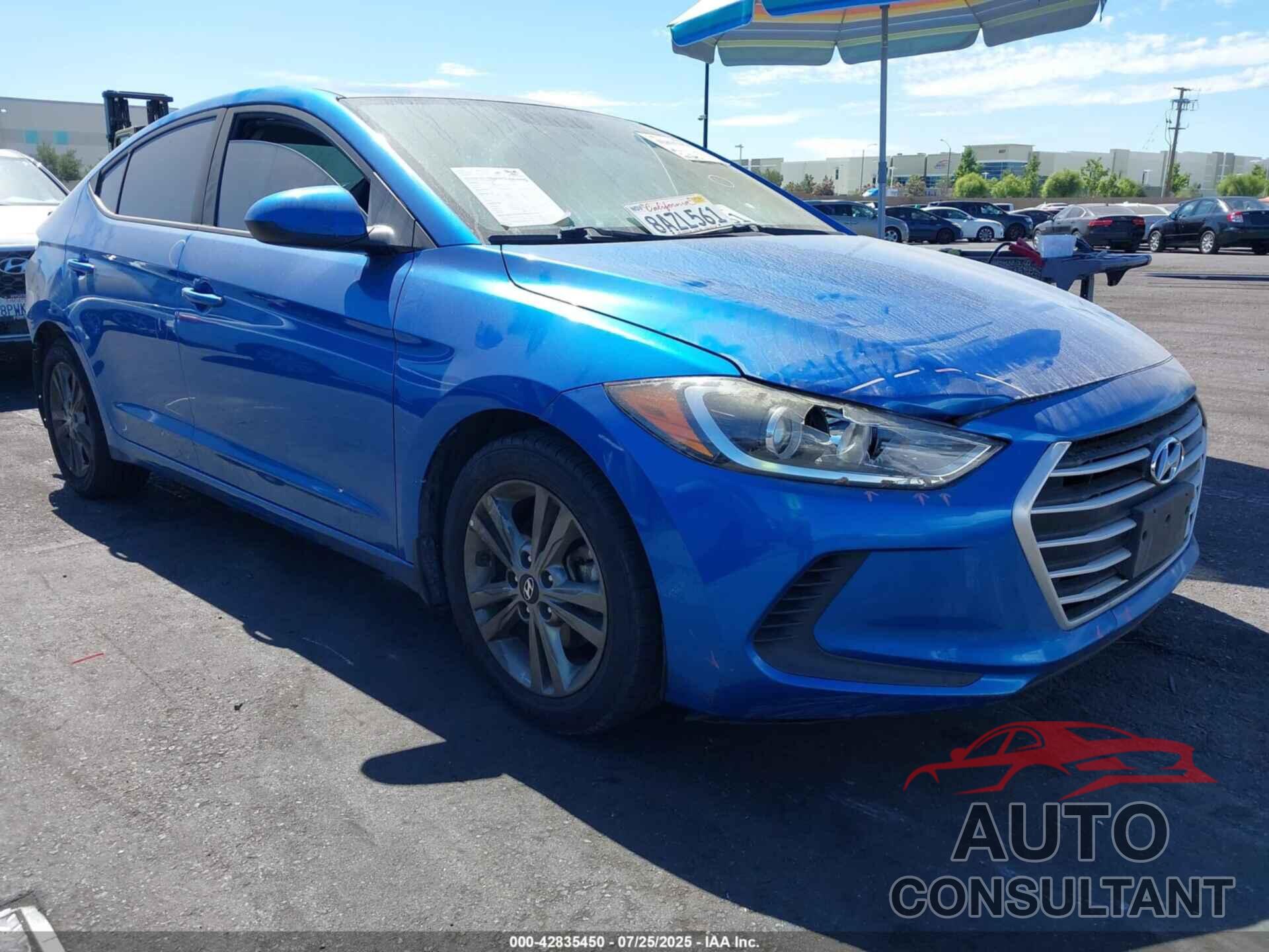 HYUNDAI ELANTRA 2018 - 5NPD84LF4JH247821