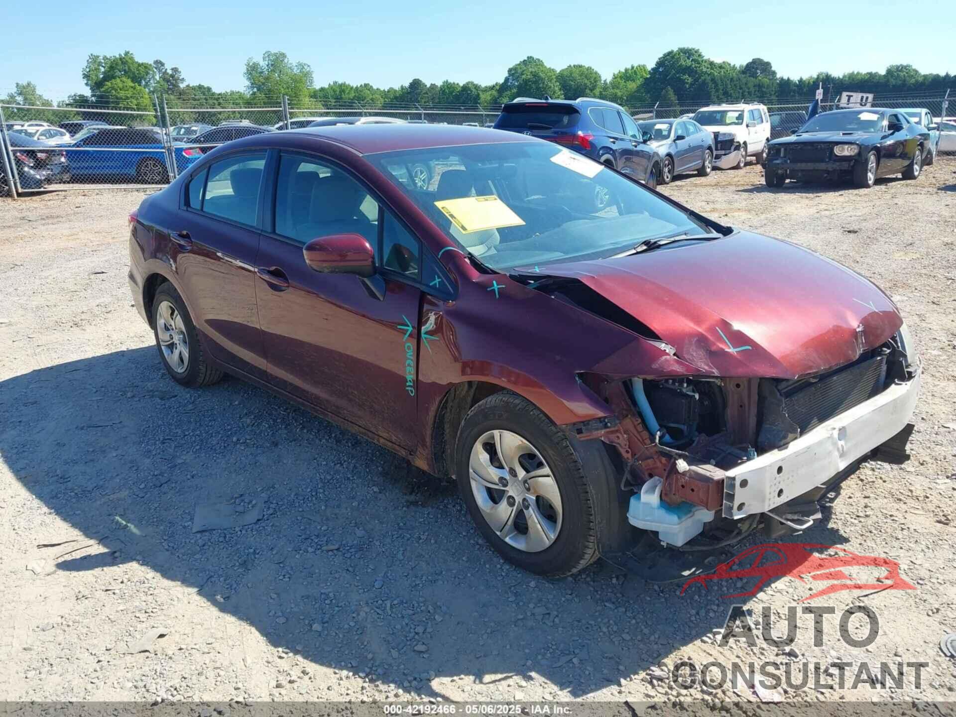 HONDA CIVIC 2015 - 2HGFB2F51FH557167