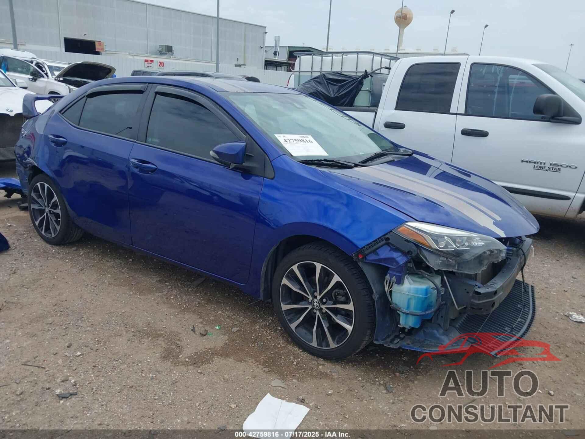TOYOTA COROLLA 2017 - 5YFBURHE5HP641146
