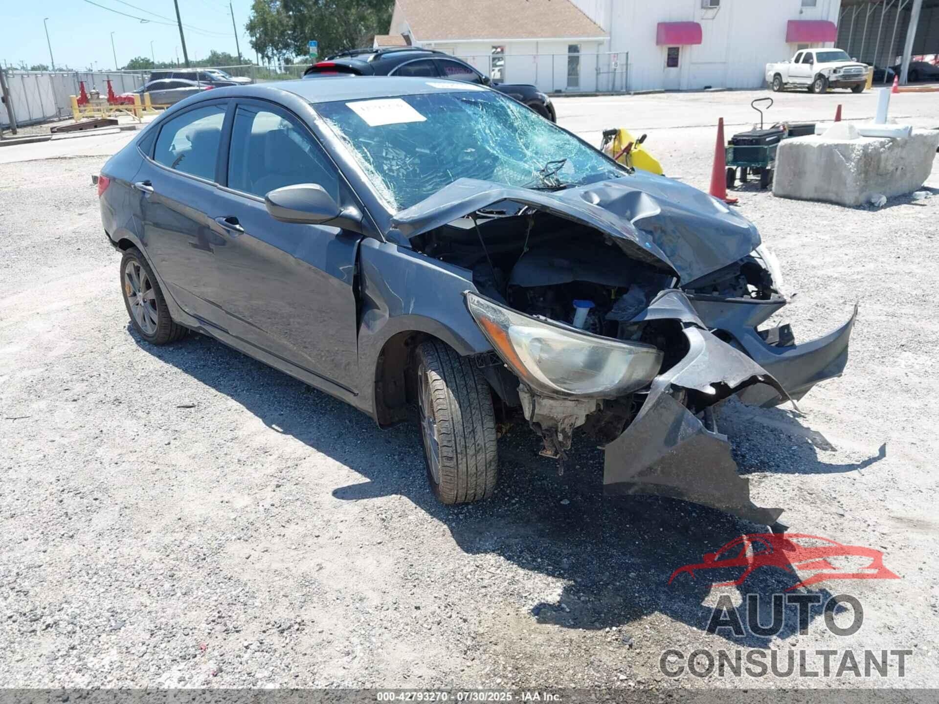 HYUNDAI ACCENT 2012 - KMHCU4AE4CU236372